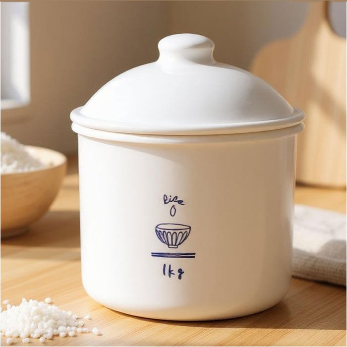 BACKYARD FAMILY「米びつ おしゃれ 1kg 通販 日本製 米櫃 1キロ ライスストッカー 米 保存容器 キャニスター」|食器・キッチングッズ|