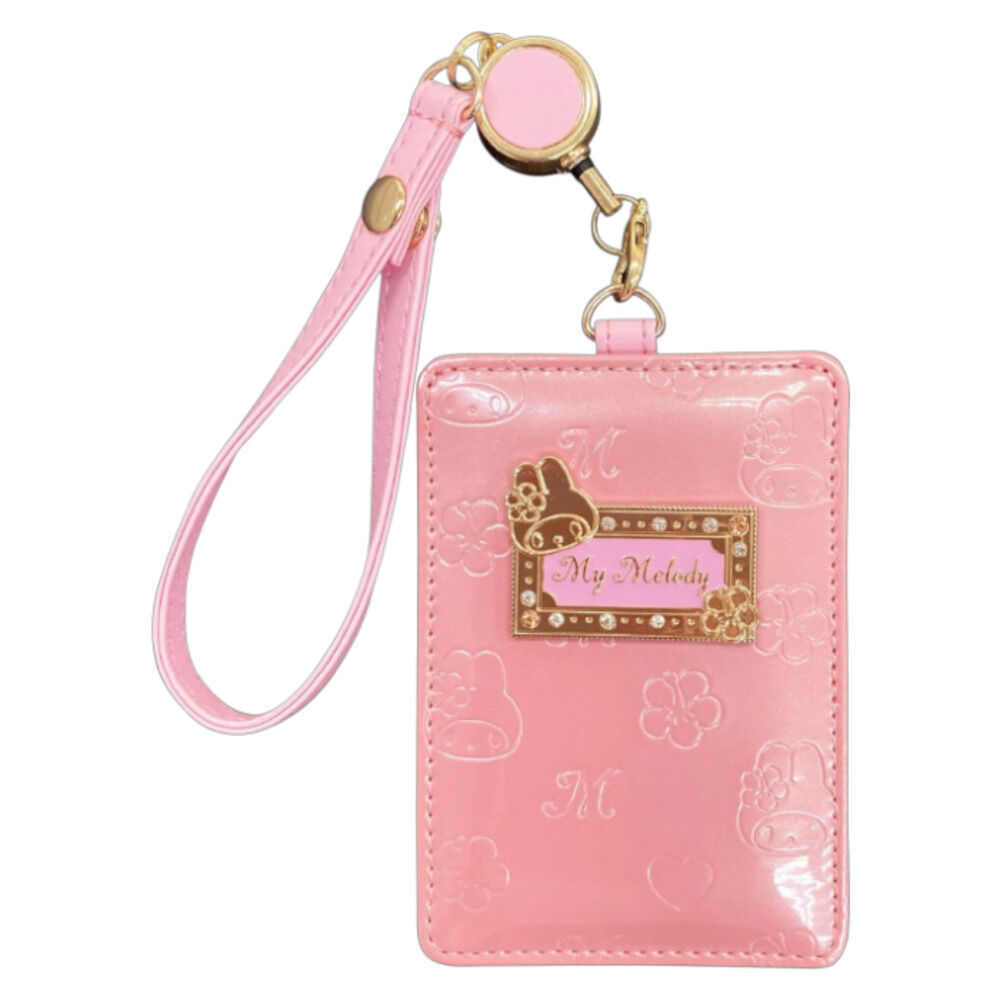BACKYARD FAMILY「パスケース リール付き サンリオ 通販 定期入れ リール付きパスケース リールパスケース」|定期入れ|ピンク4