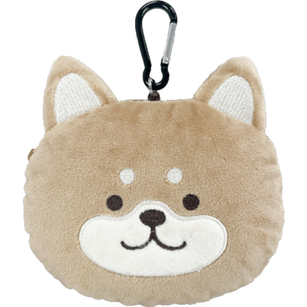 BACKYARD FAMILY「パスケース リール付き ぬいぐるみ 通販 定期入れ もちもちリール付きパスケース icカードケース」|定期入れ|ブラウン1