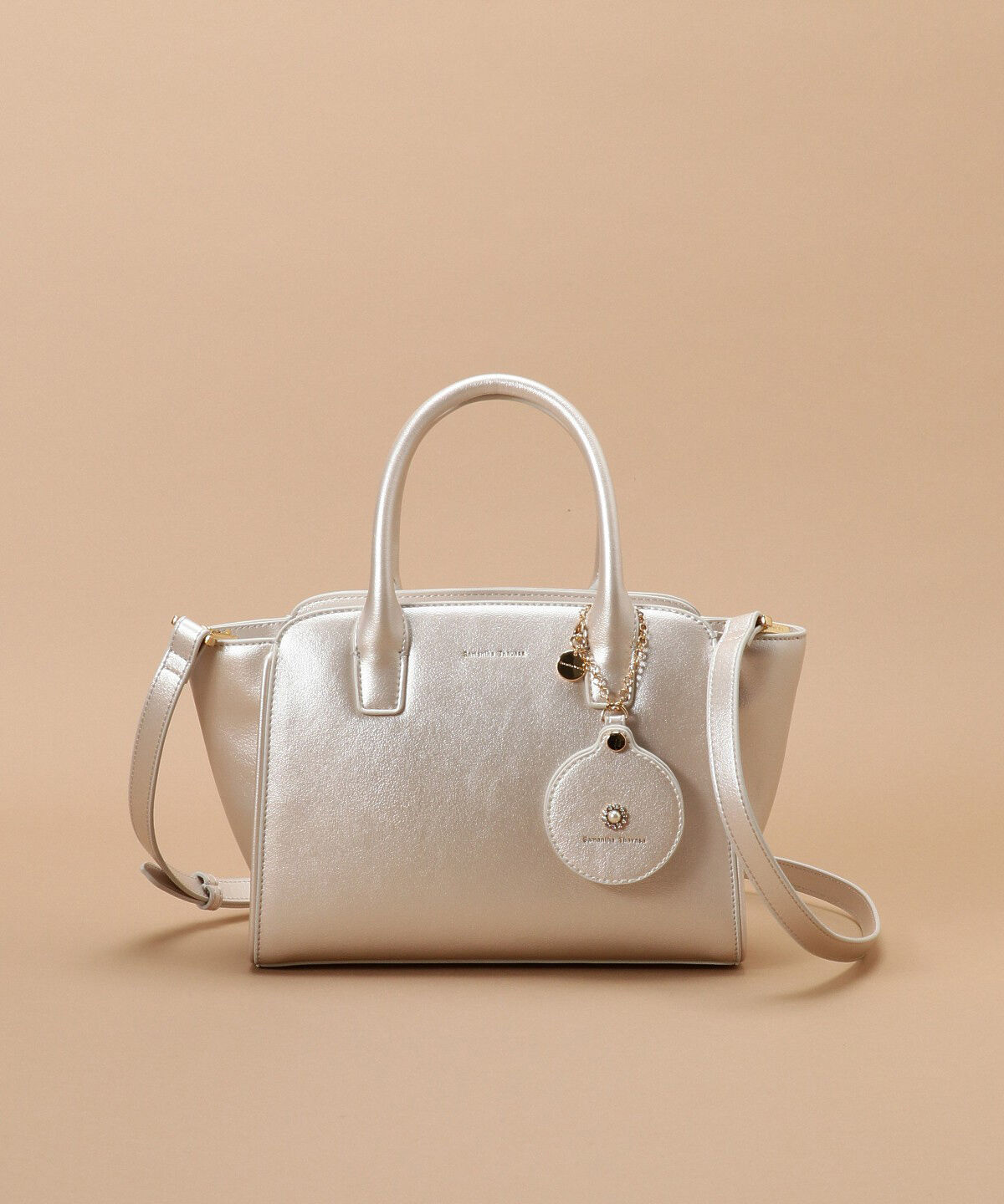 Samantha Thavasa「ミラーチャーム付きハンドバッグ」|ハンドバッグ|
