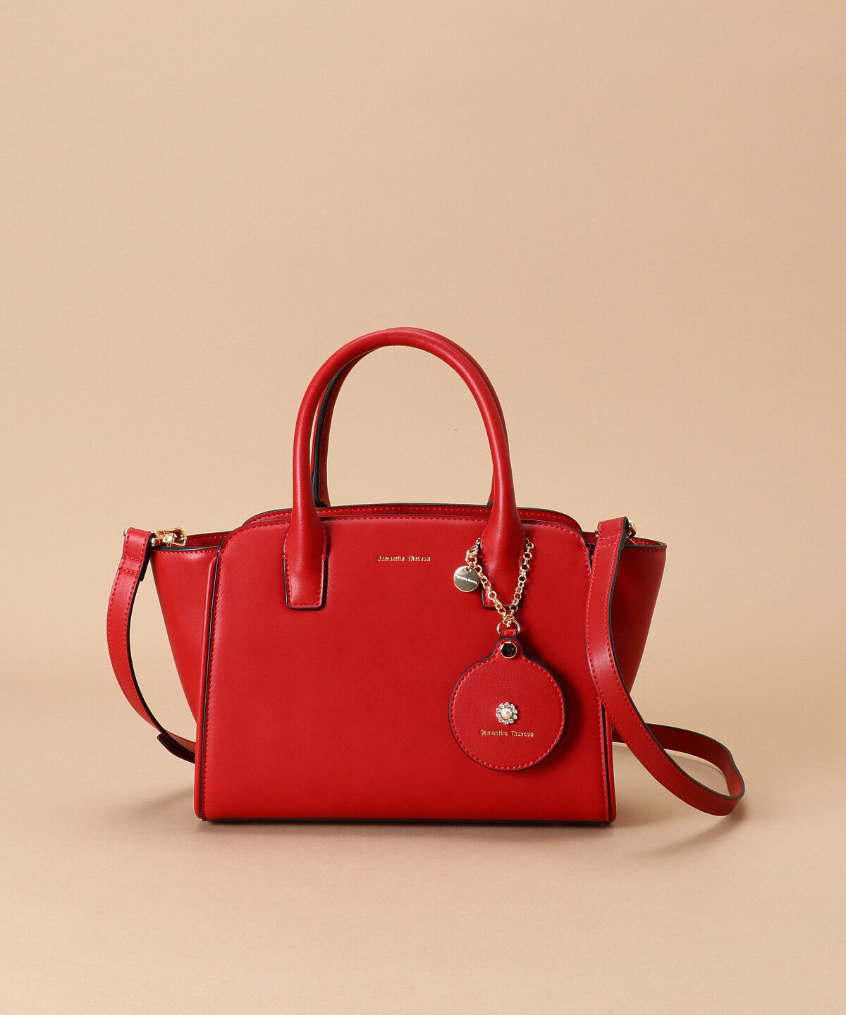 Samantha Thavasa「ミラーチャーム付きハンドバッグ」|ハンドバッグ|