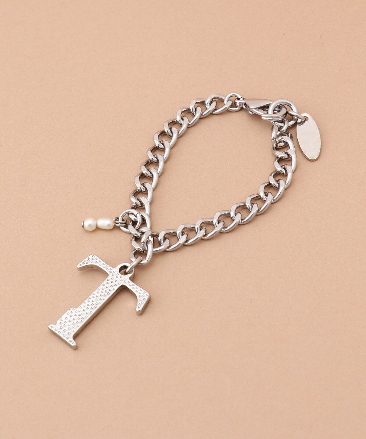 Samantha Thavasa「シルバーイニシャルバッグチャーム T」|チャーム・キーホルダー|