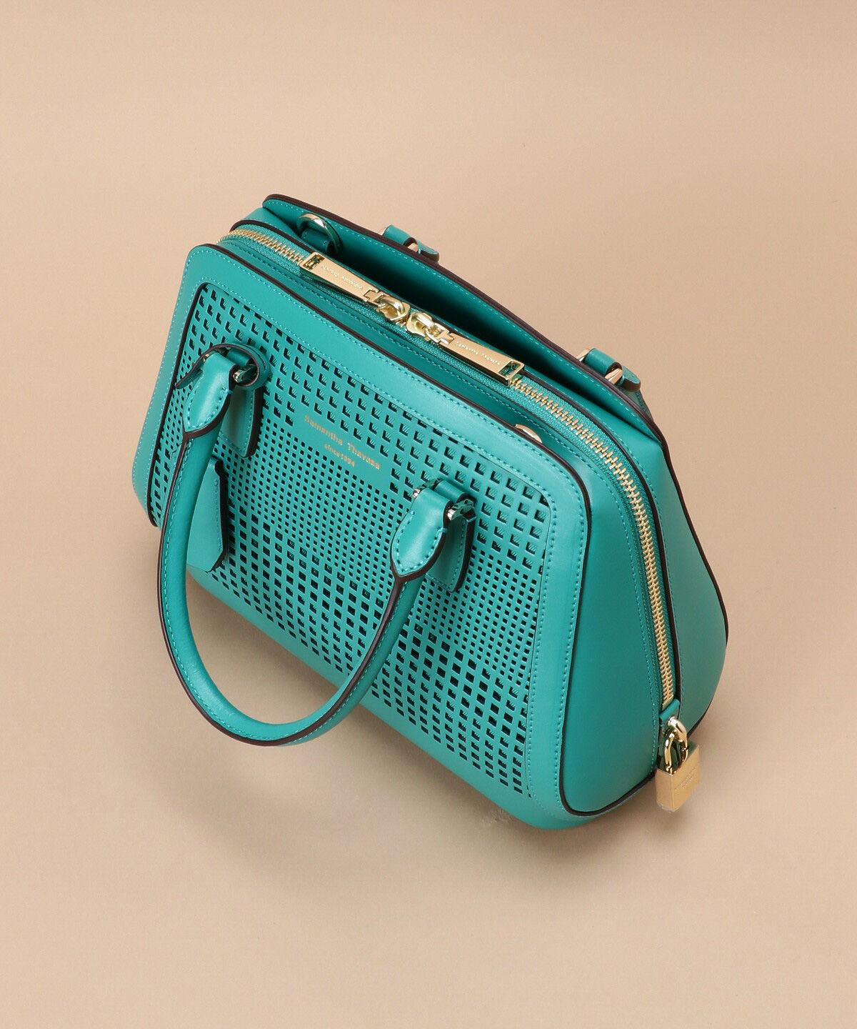 Samantha Thavasa「パンチングトラペズミニヨン ボストンバッグ」|ハンドバッグ|