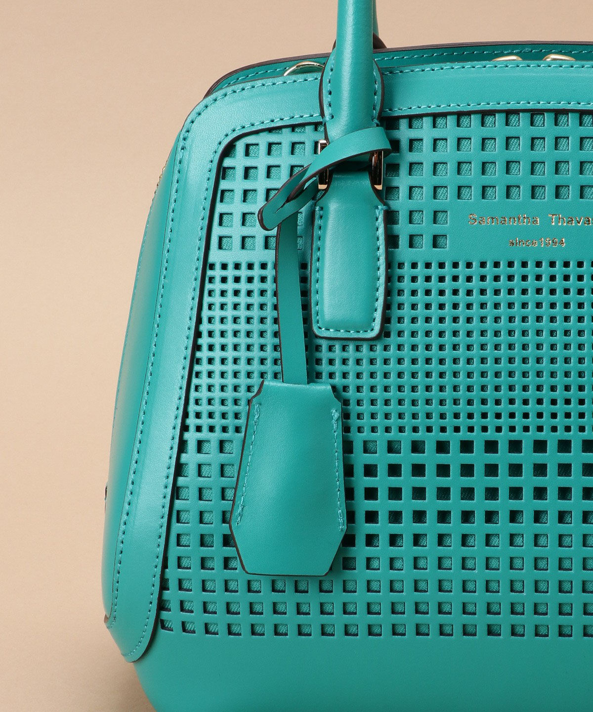 Samantha Thavasa「パンチングトラペズミニヨン ボストンバッグ」|ハンドバッグ|