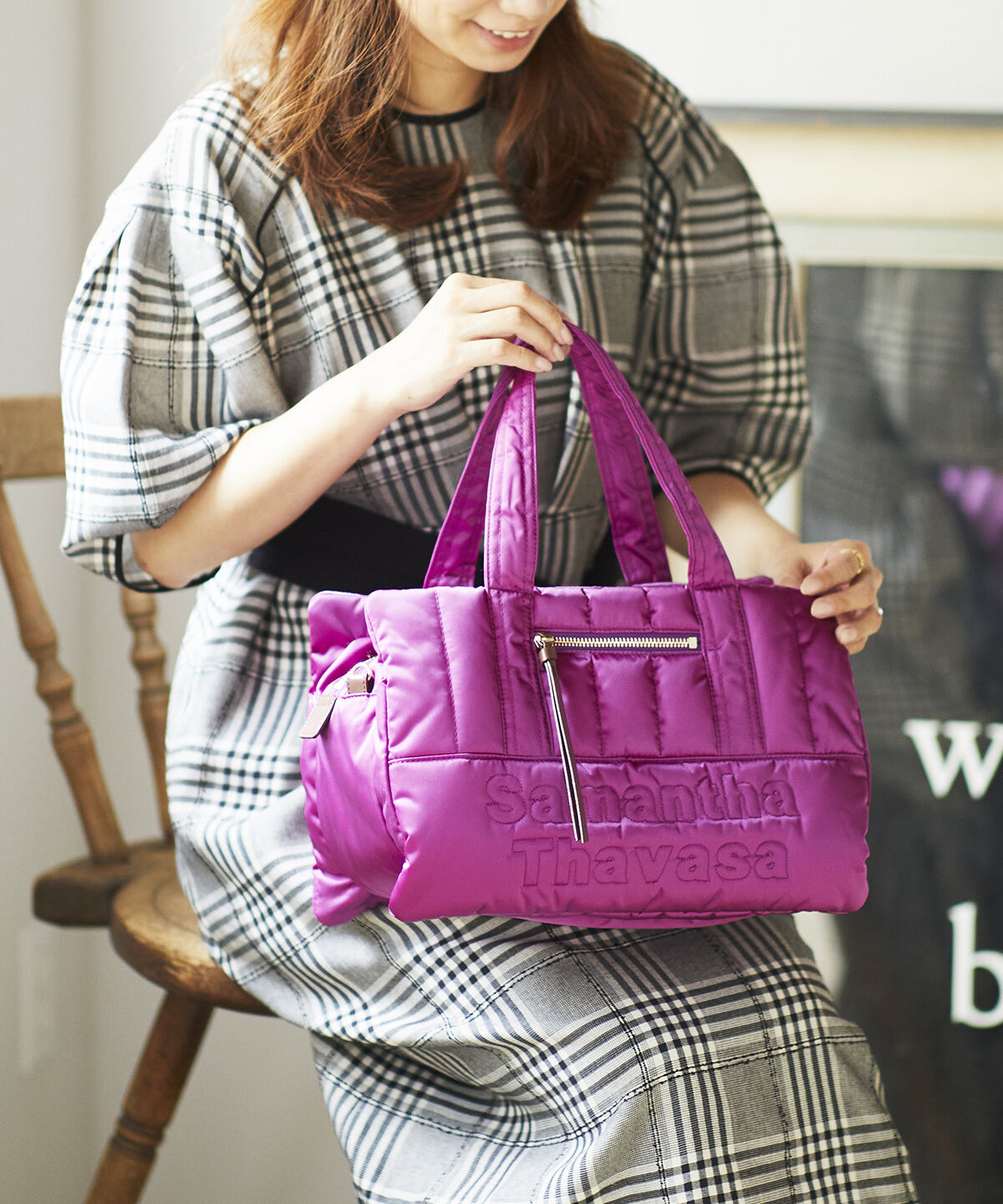 Samantha Thavasa「キルティングナイロントートバッグ」|トートバッグ|