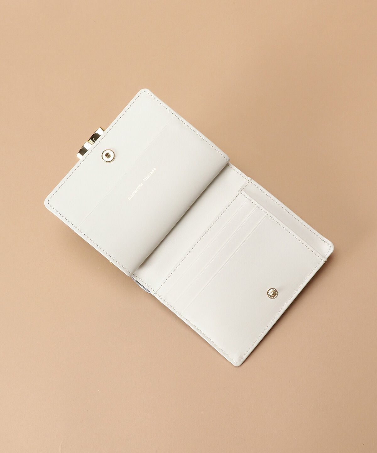 Samantha Thavasa「レース調型押し口金折財布」|財布|