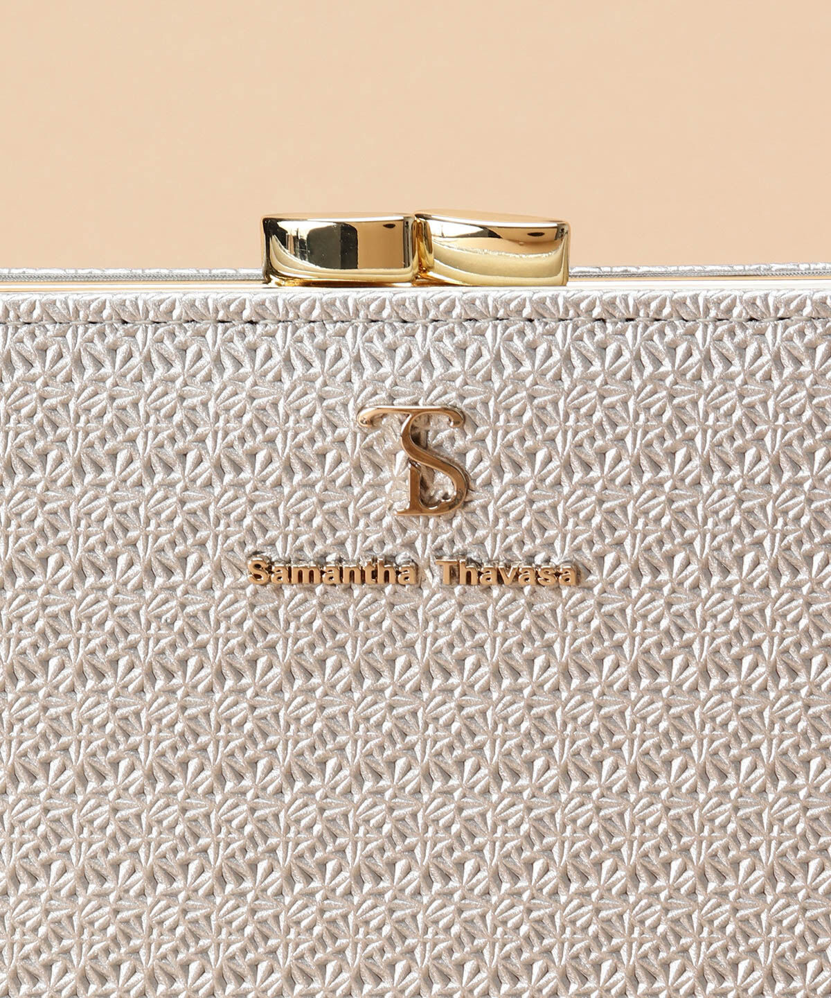 Samantha Thavasa「レース調型押し口金折財布」|財布|