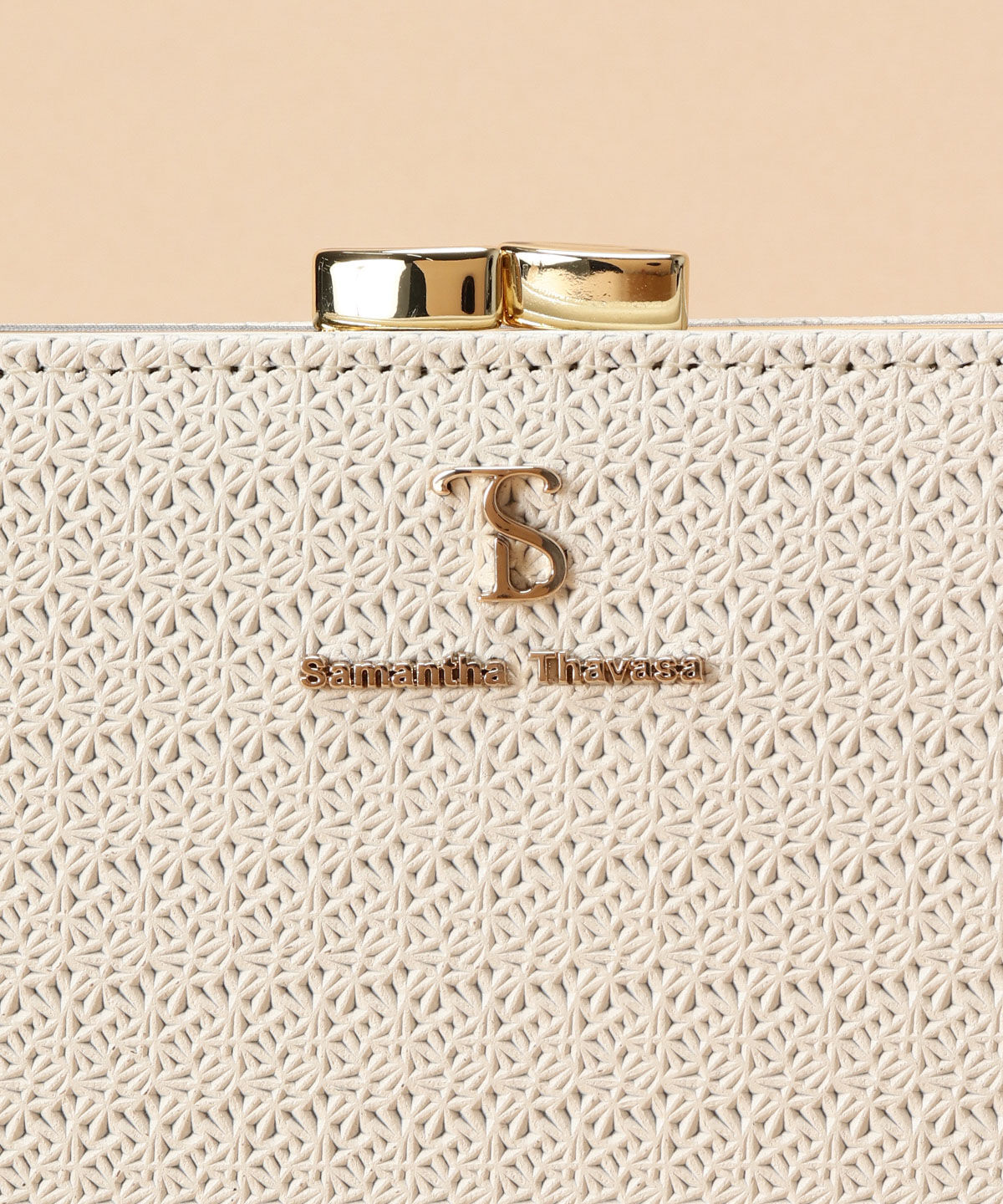 Samantha Thavasa「レース調型押し口金折財布」|財布|