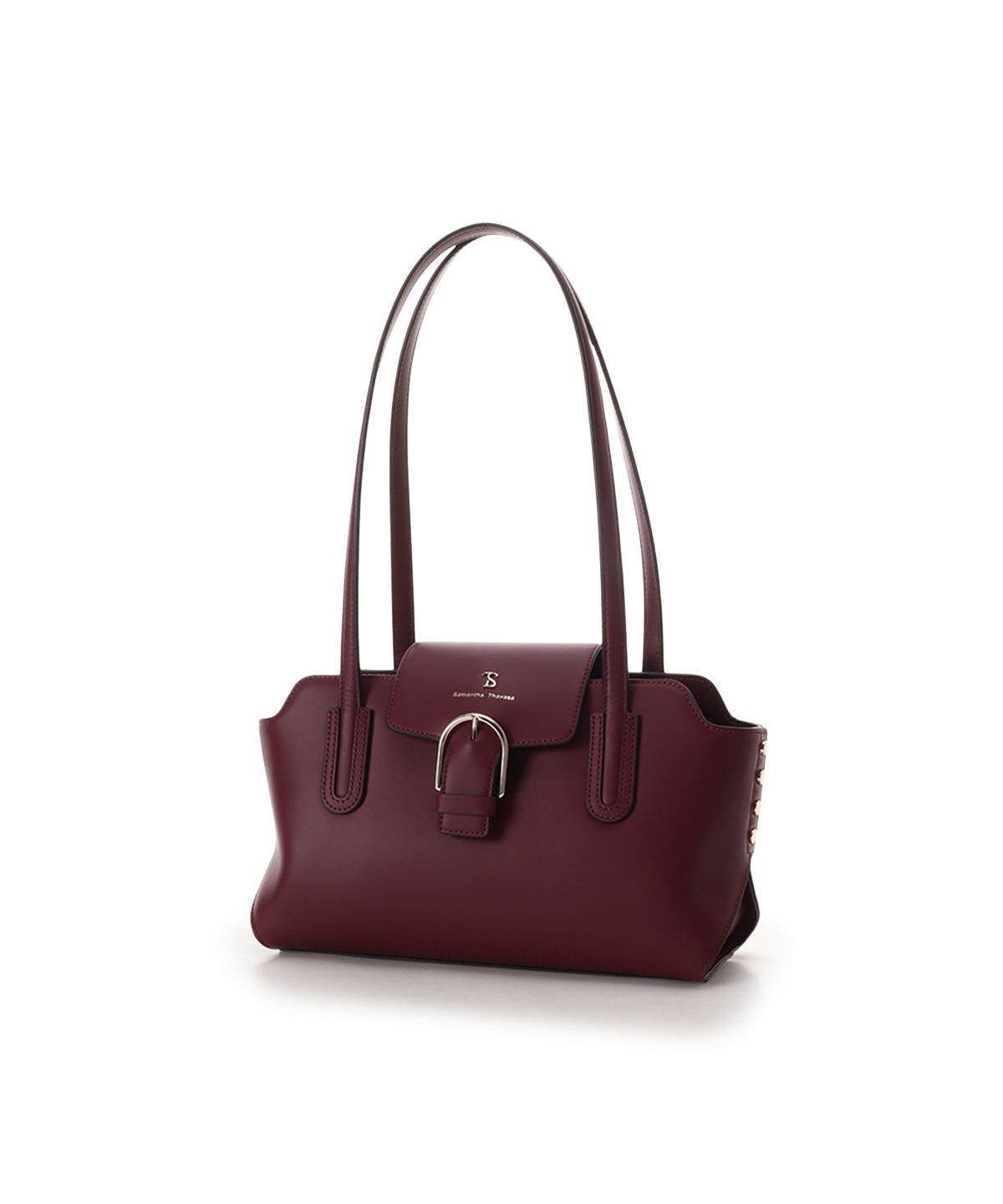 Samantha Thavasa「レザーサイドスタッズハンドバッグ」|ハンドバッグ|