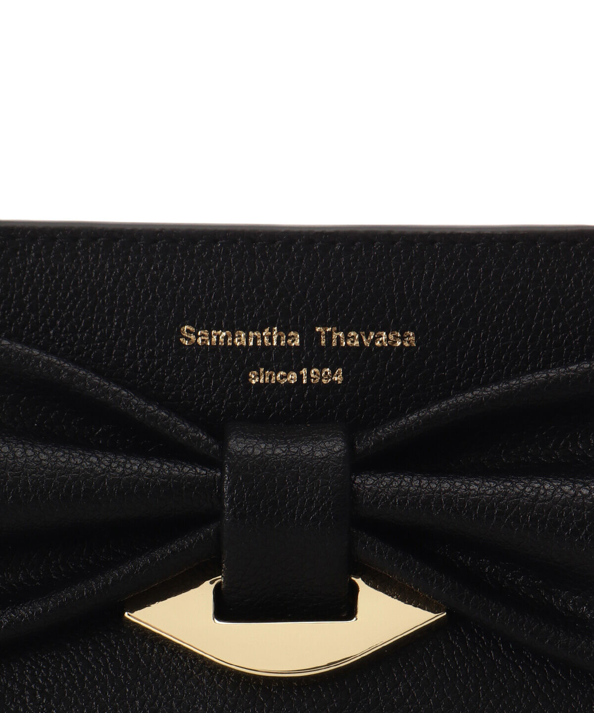 Samantha Thavasa「リボンモチーフ スプリットレザーハンドバッグ」|ハンドバッグ|