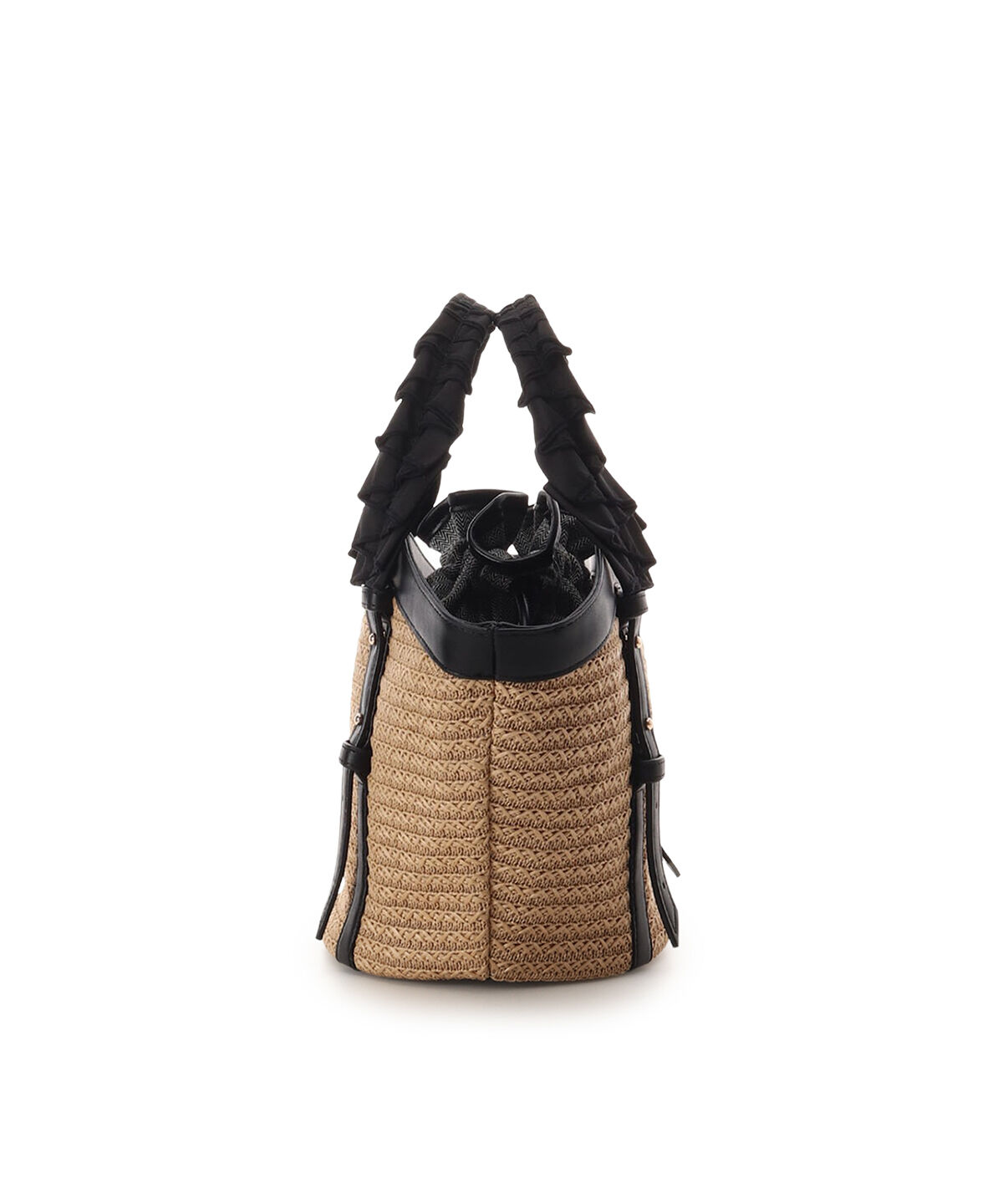 Samantha Thavasa「巾着付きフリルハンドルカゴバッグ」|ハンドバッグ|