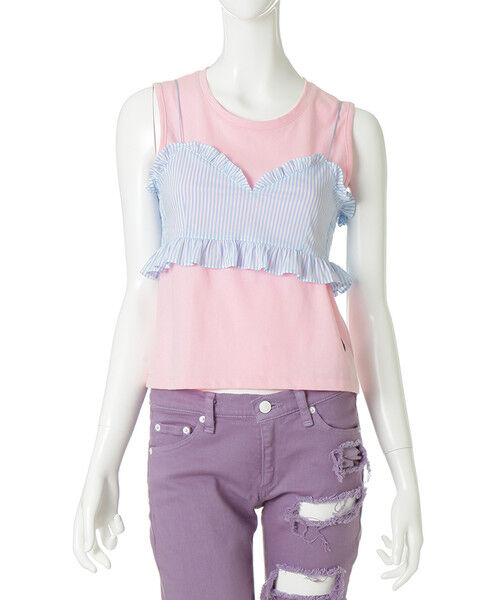  「フリルノースリーブシャツ（S）」|その他|