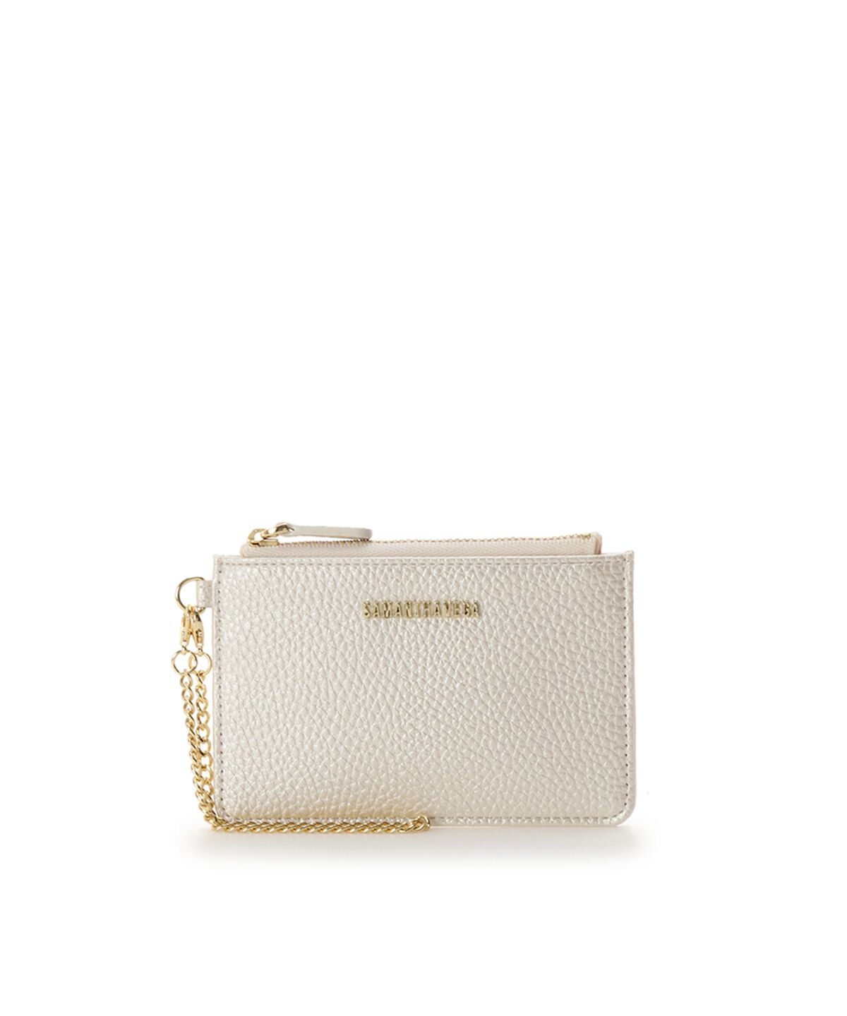  「シンプルロゴ パスケース」|定期入れ|ホワイト