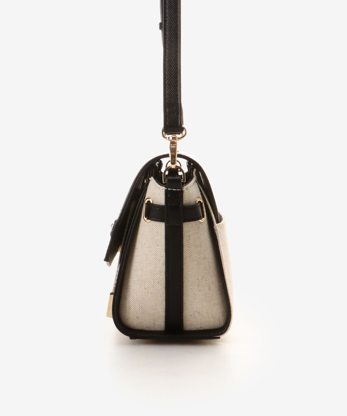 Samantha Vega「バイカラーキャンバスビジューショルダーバッグ」|ショルダー・メッセンジャー|