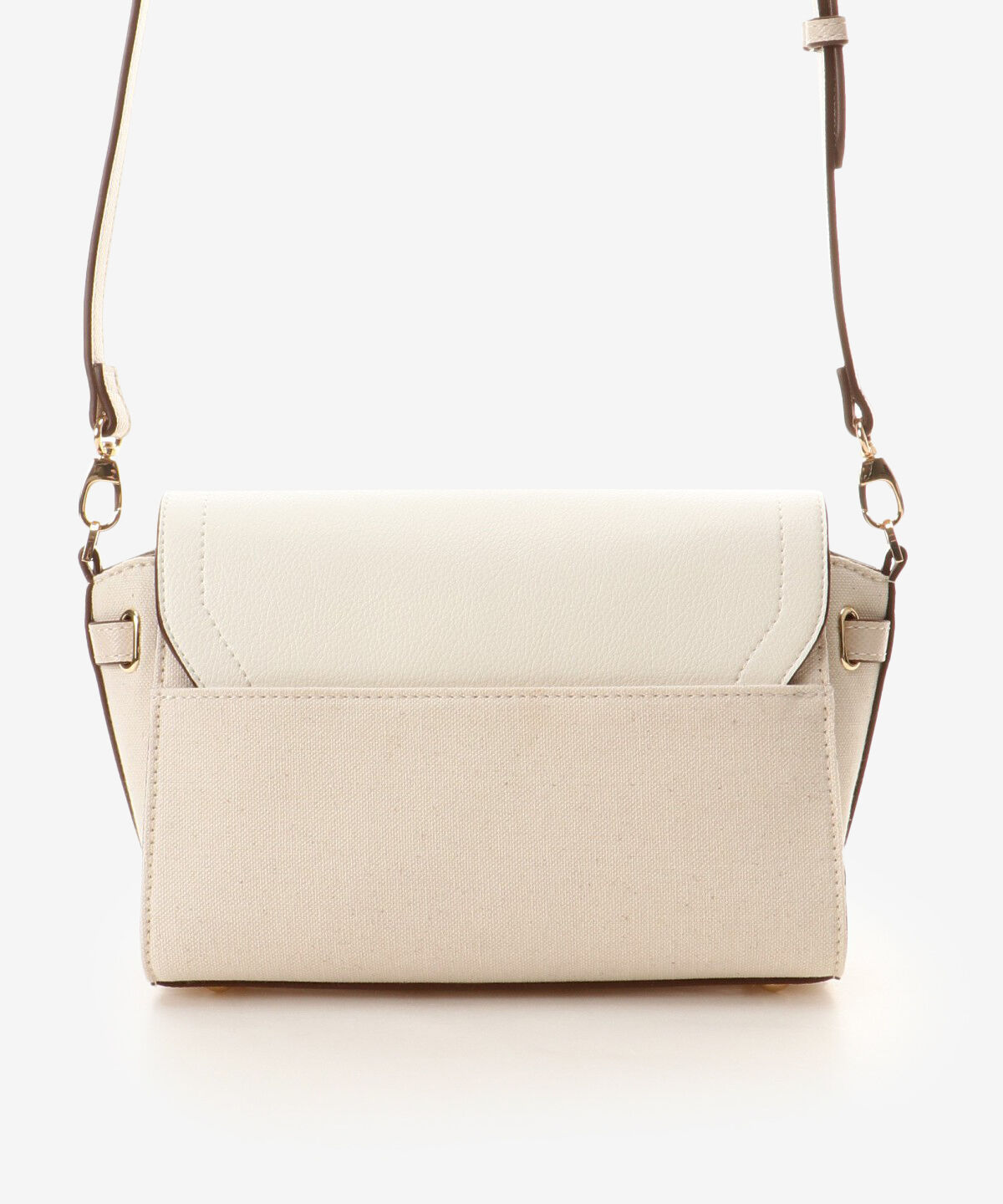 Samantha Vega「バイカラーキャンバスビジューショルダーバッグ」|ショルダー・メッセンジャー|