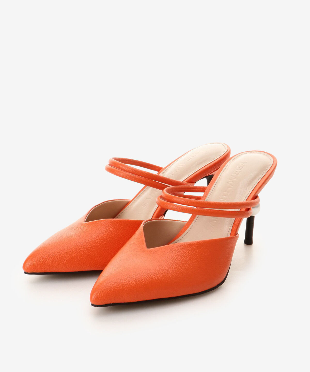 Samantha Vega「パールヒールミュール(L)」|その他|オレンジ