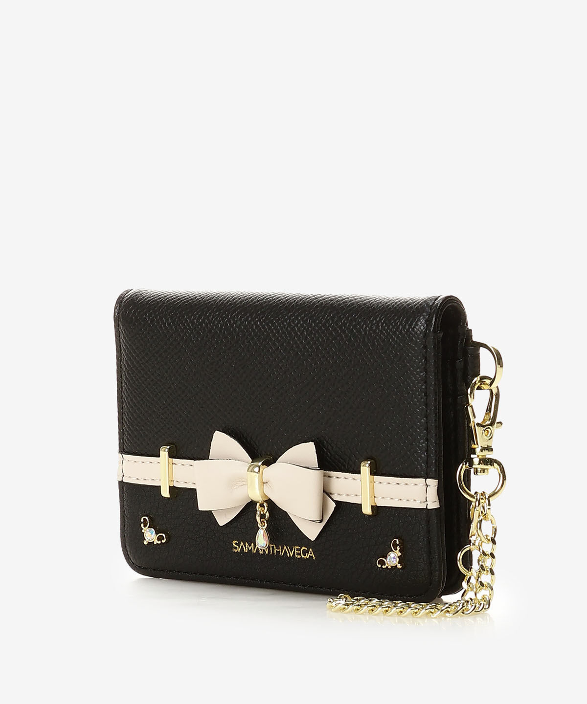 Samantha Vega「バイカラーアクセントリボンパスケース」|定期入れ|