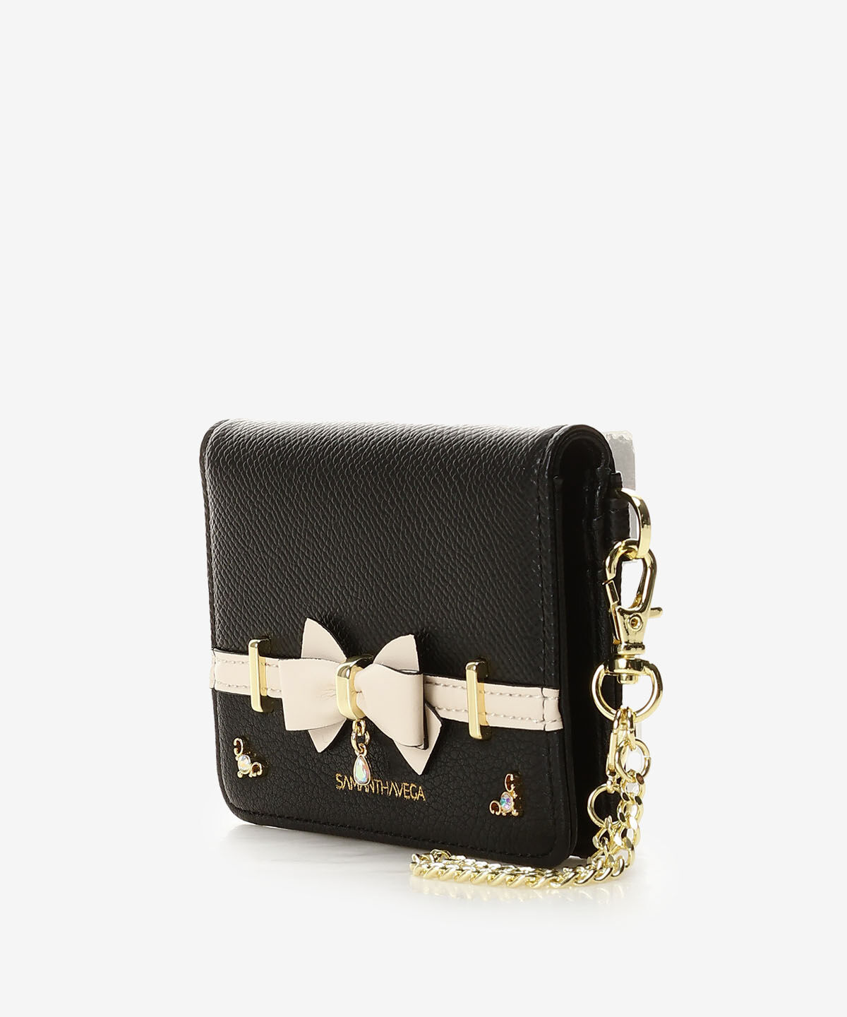 Samantha Vega「バイカラーアクセントリボンパスケース」|定期入れ|