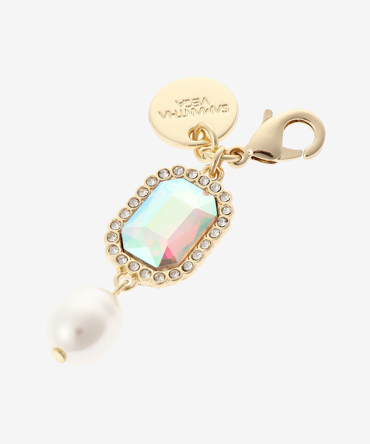 Samantha Vega「ビジュースクエアファスナートップ」|チャーム・キーホルダー|マルチカラー