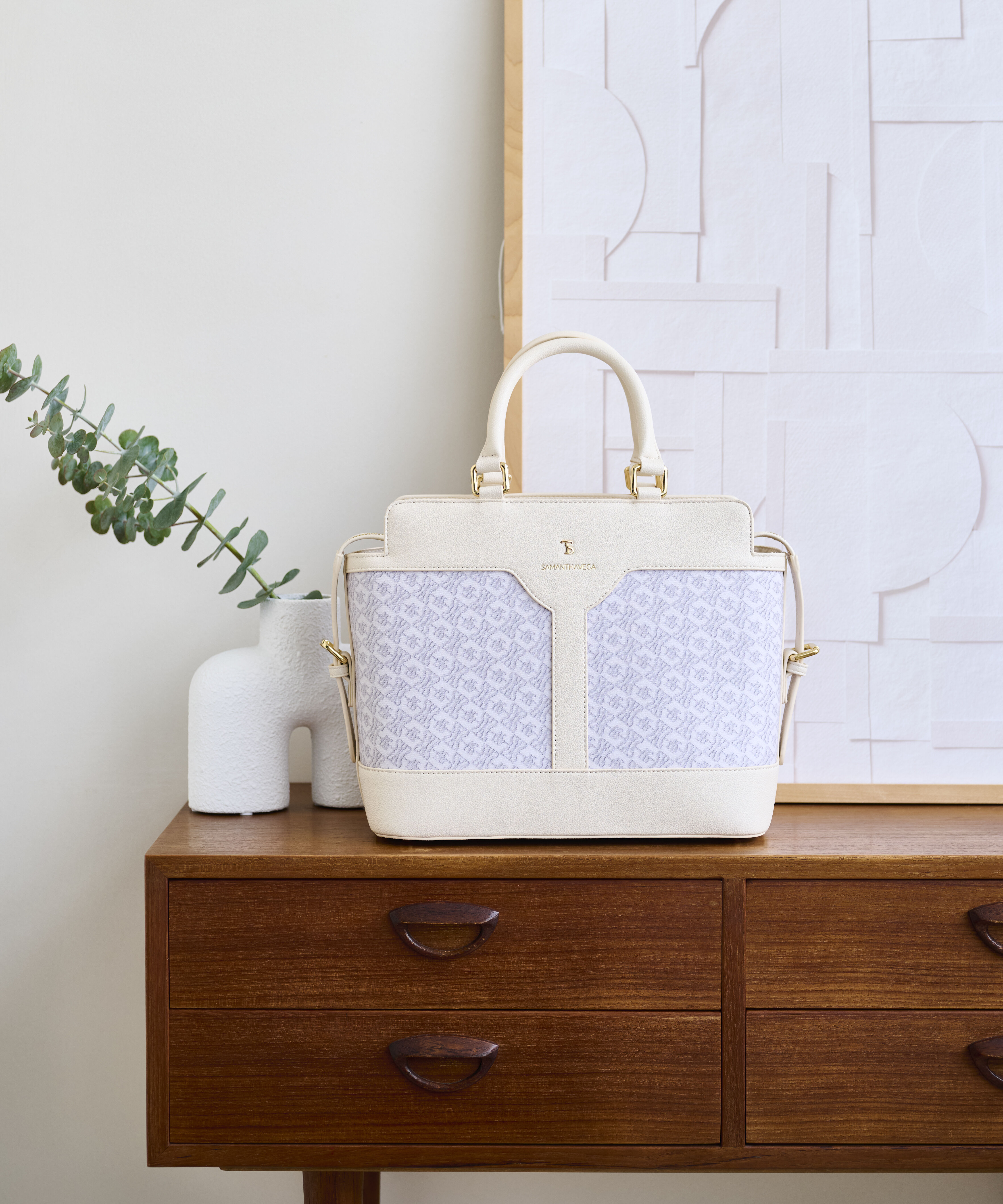 Samantha Vega「クロスプリントハンドバッグ（小）」|ハンドバッグ|