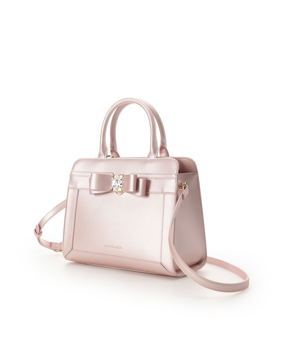 Samantha Vega「[Holiday Collection]パールカラージュエルリボンハンドバッグ」|ハンドバッグ|