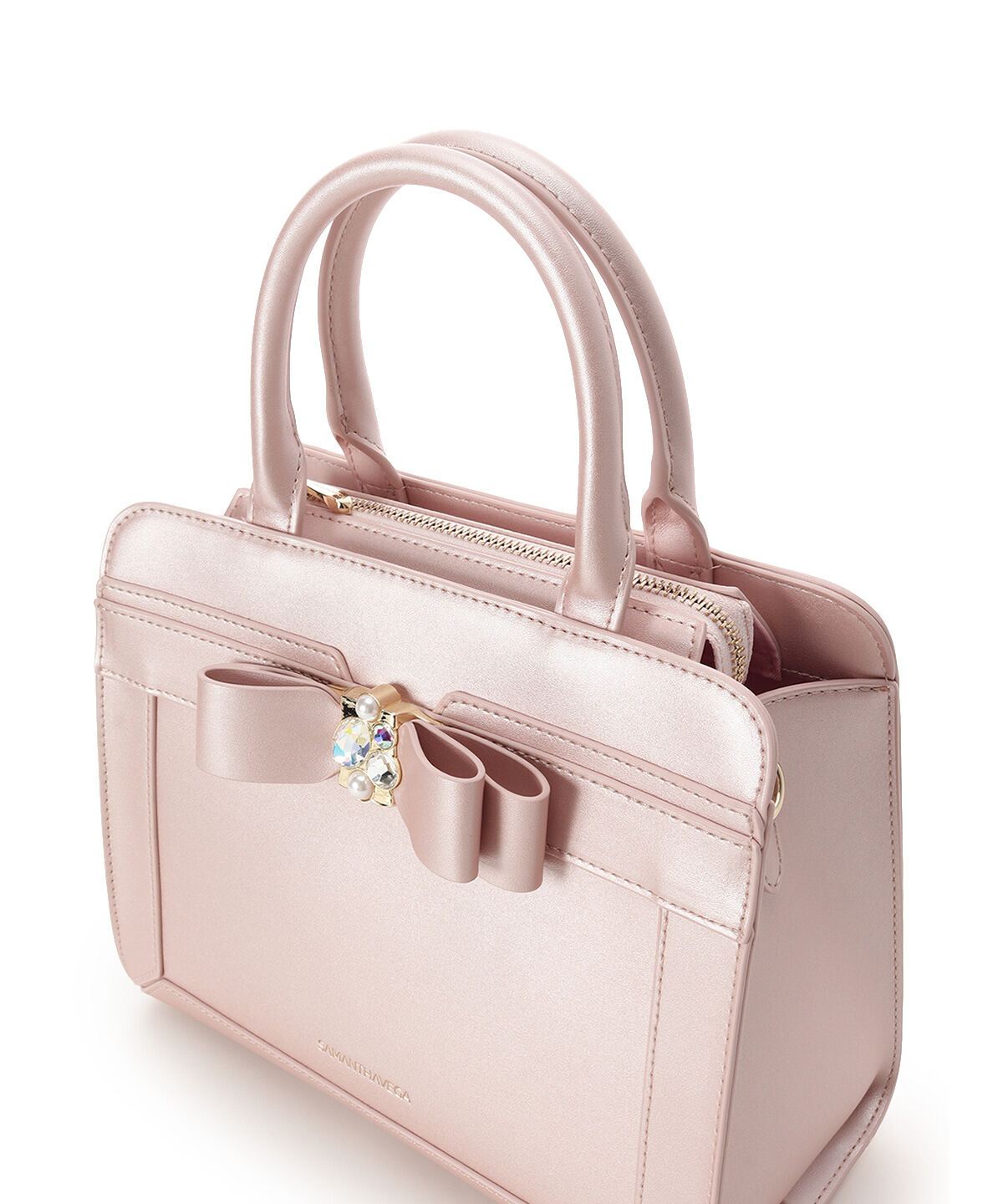 Samantha Vega「[Holiday Collection]パールカラージュエルリボンハンドバッグ」|ハンドバッグ|