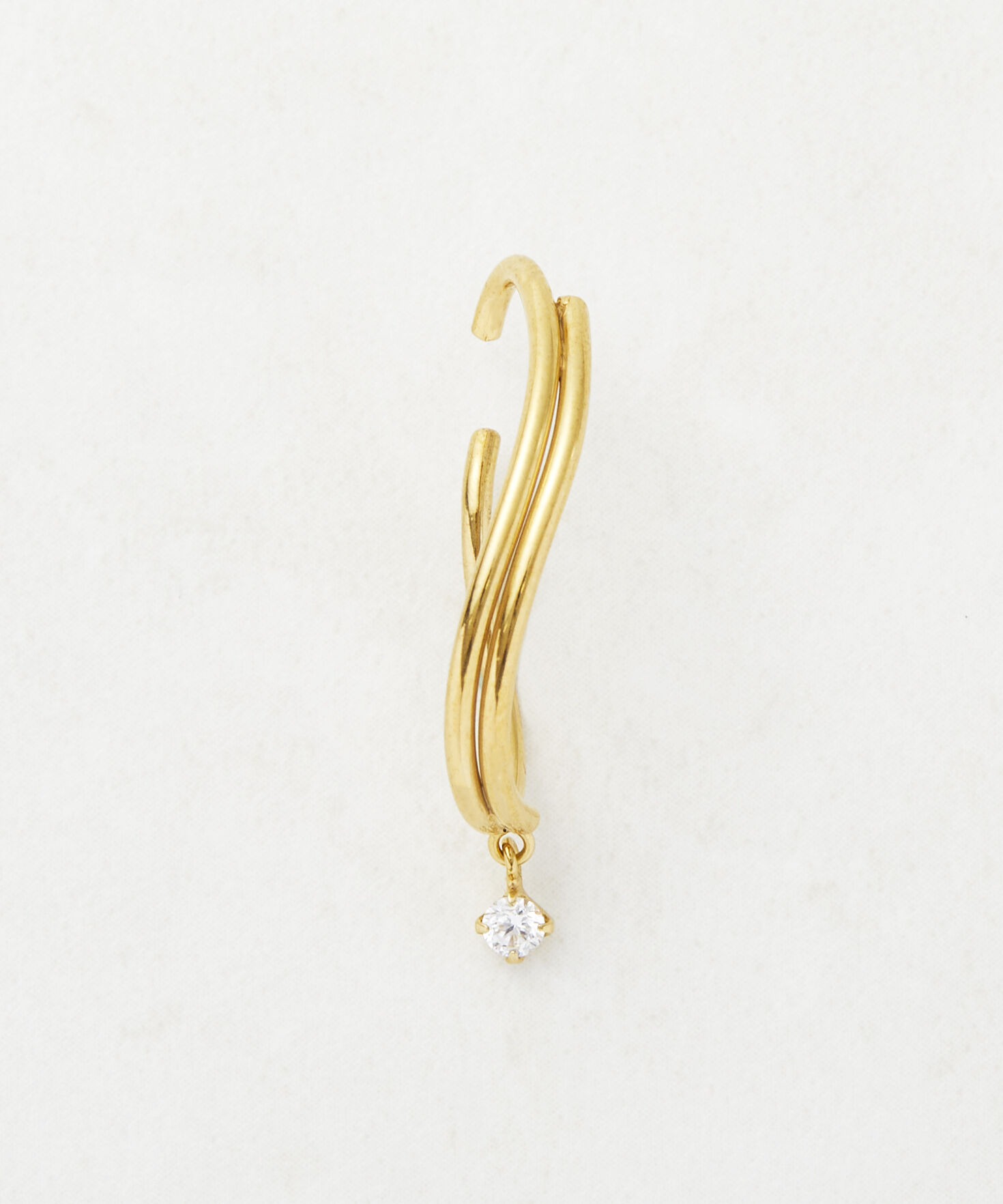 newme by Samantha Thavasa「メタルウェーブ　イヤーカフ」|イヤーカフ|