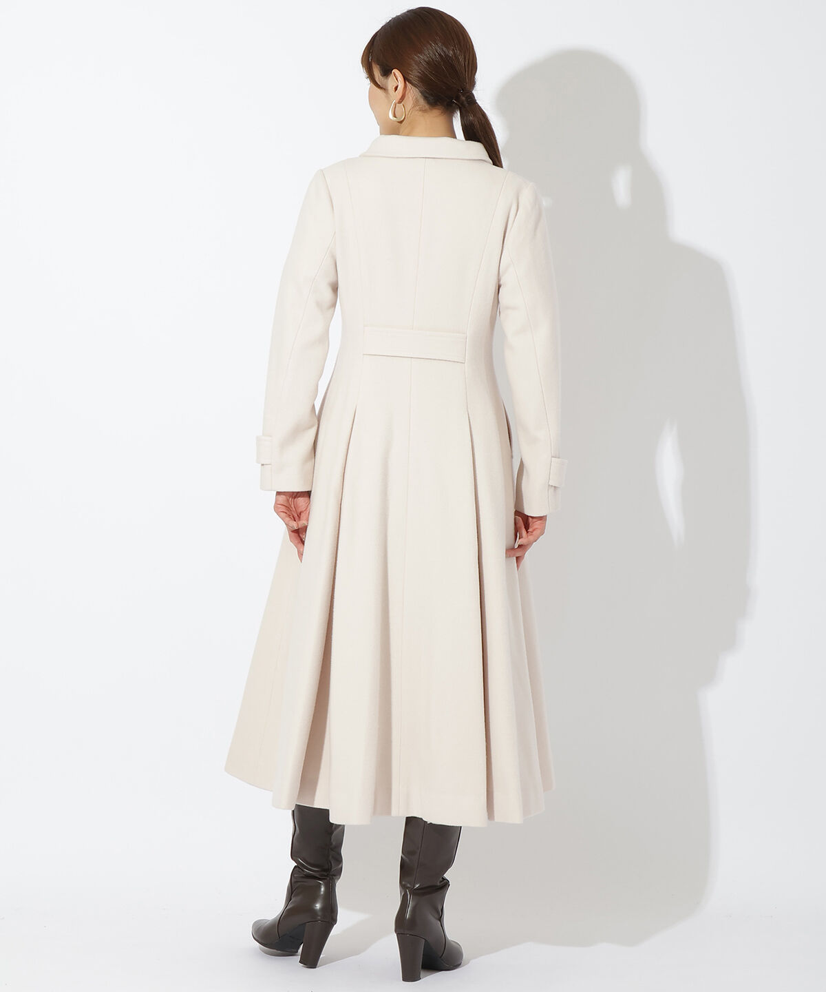 アンドクチュール「ダブルブレストスタンドカラーコート」|ステンカラーコート|
