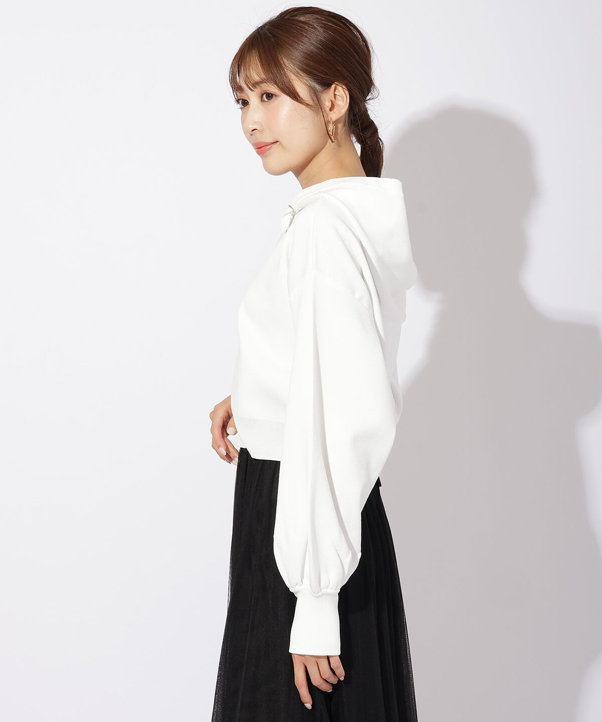 アンドクチュール「スポンディッシュニットパーカー」|パーカー|