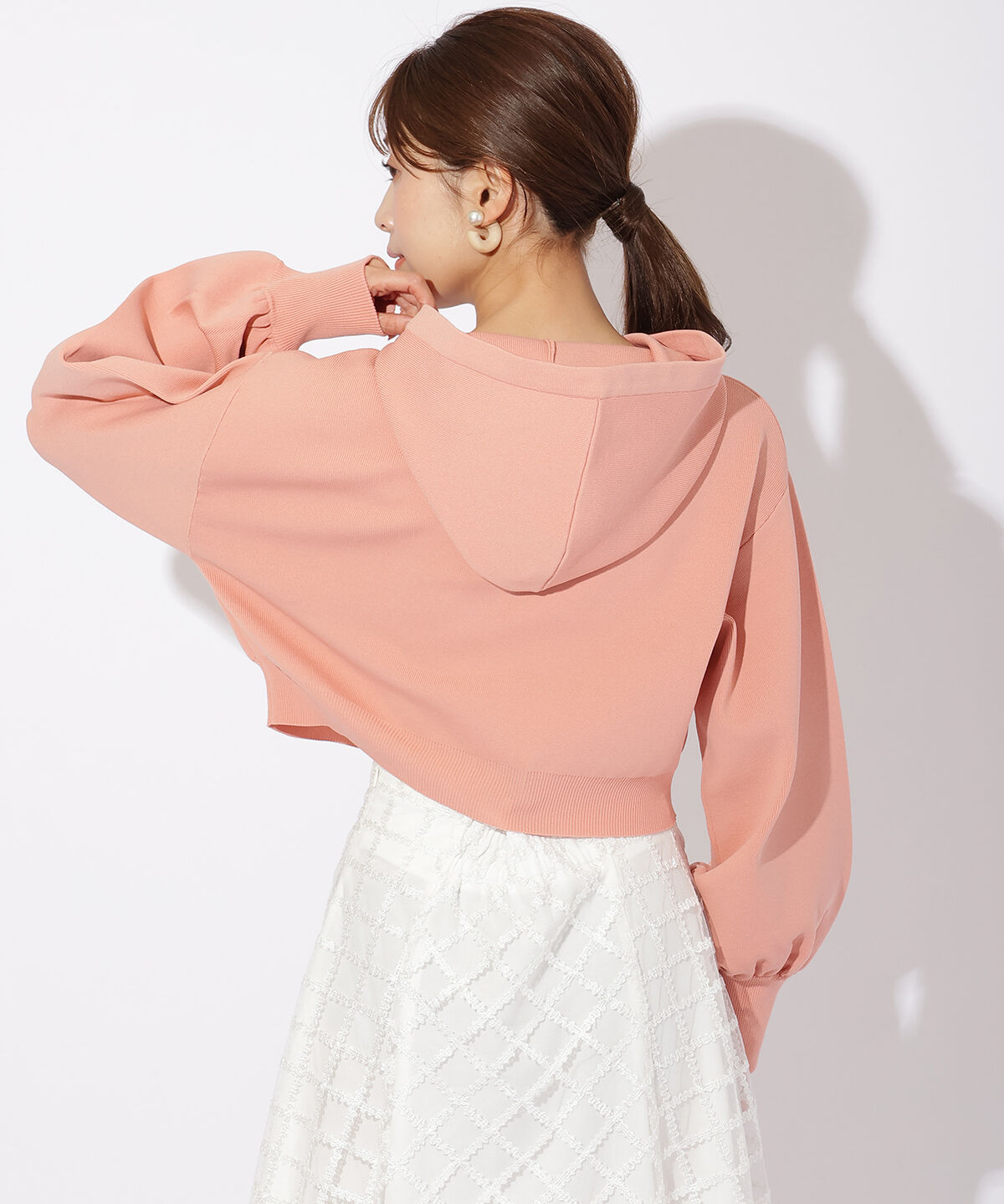 アンドクチュール「スポンディッシュニットパーカー」|パーカー|