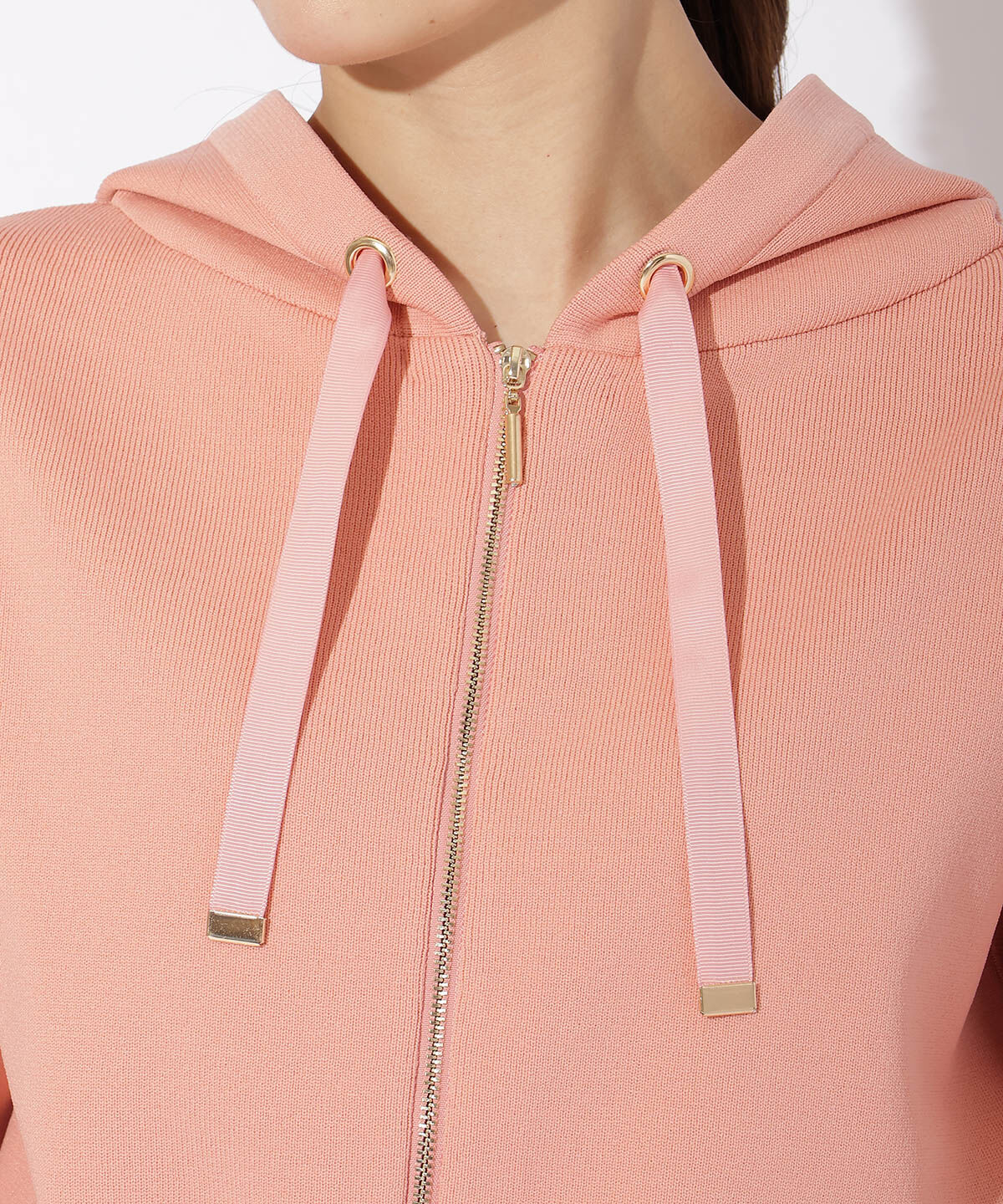 アンドクチュール「スポンディッシュニットパーカー」|パーカー|