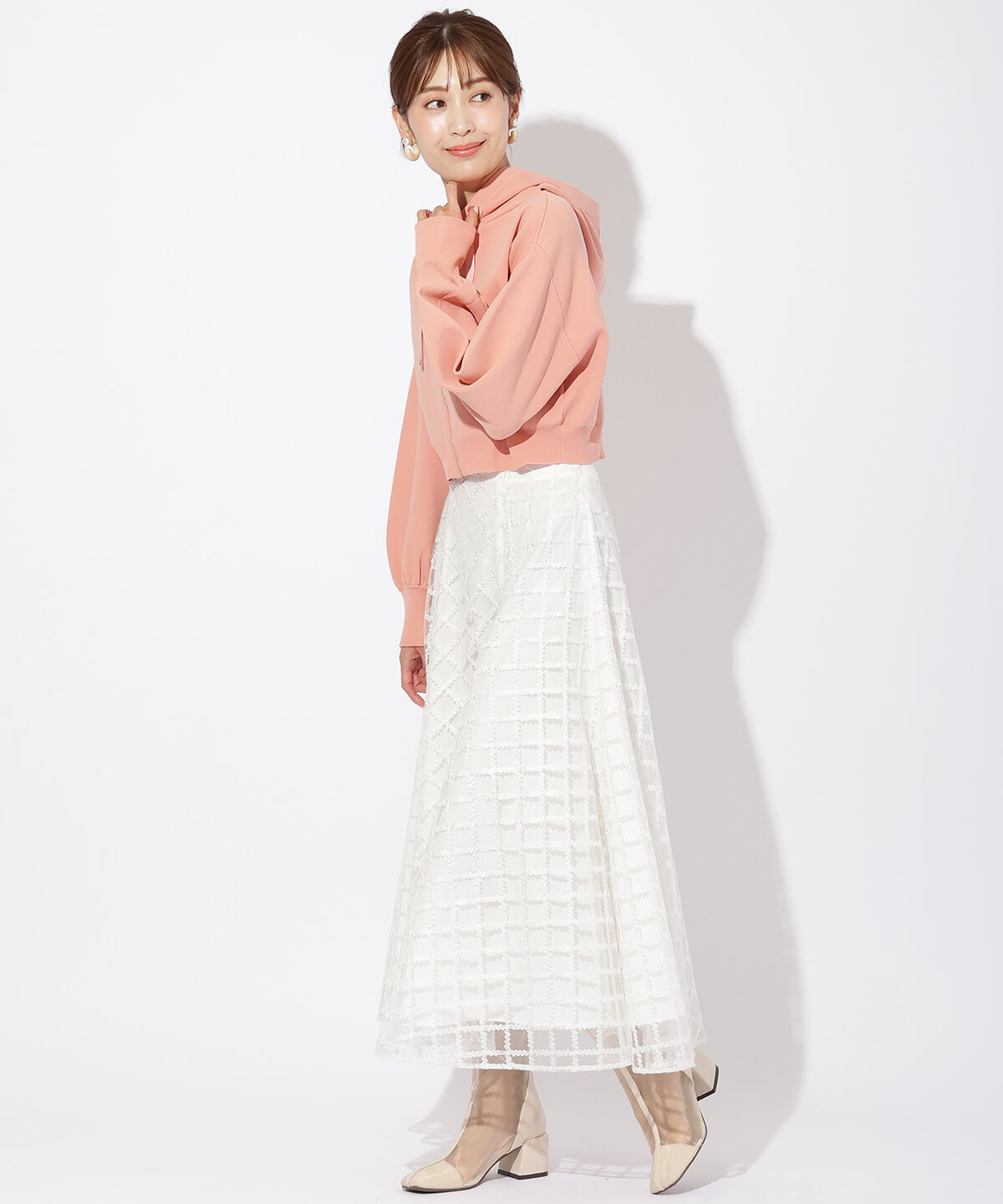 アンドクチュール「スポンディッシュニットパーカー」|パーカー|