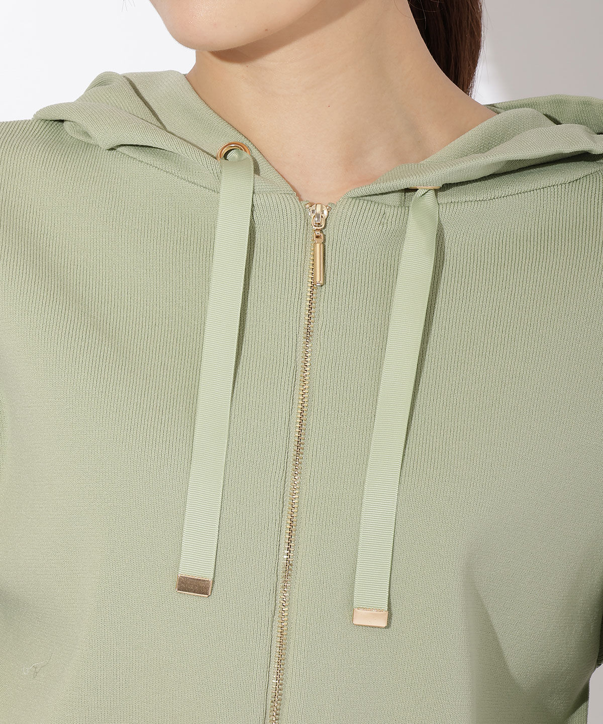 アンドクチュール「スポンディッシュニットパーカー」|パーカー|