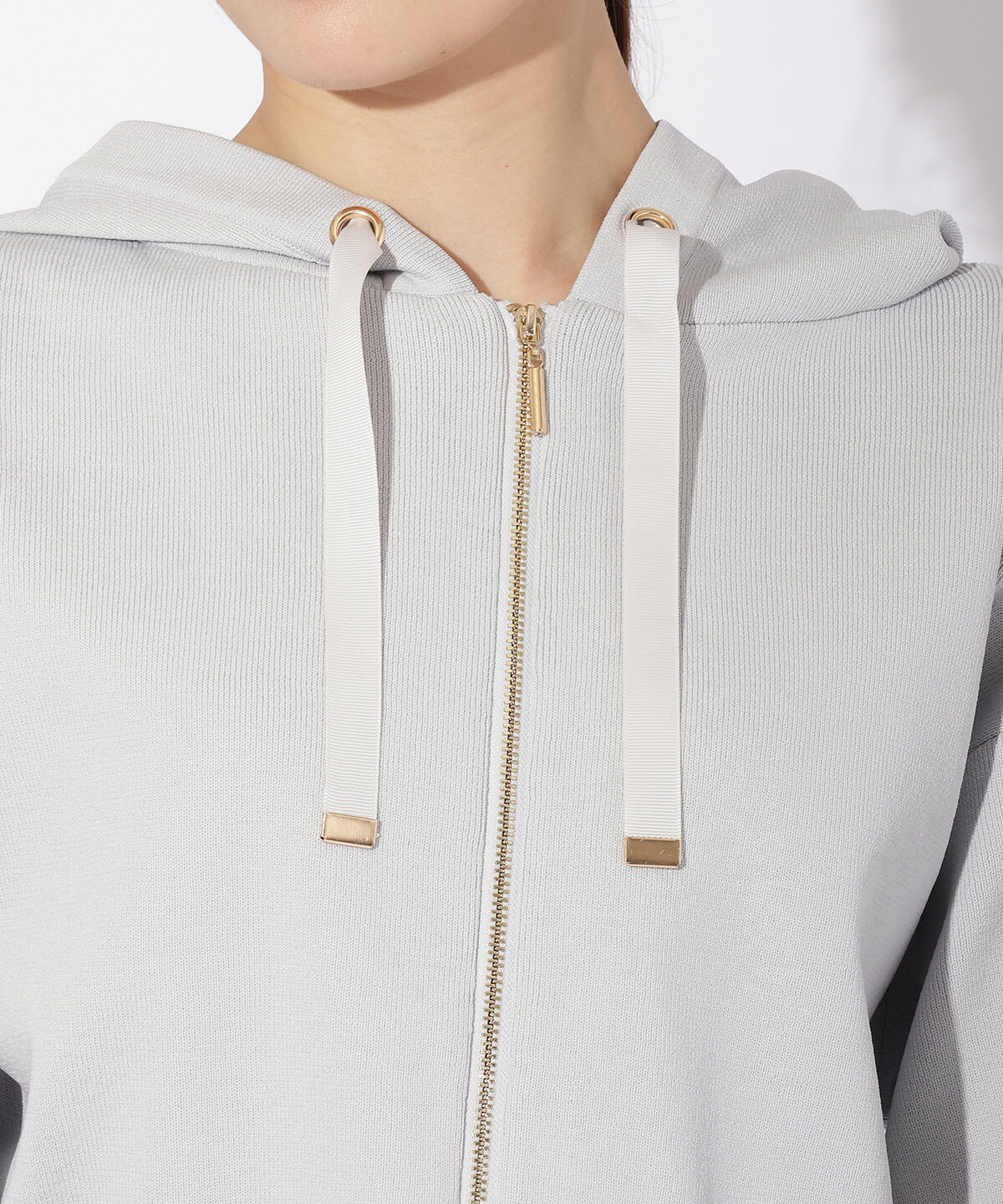 アンドクチュール「スポンディッシュニットパーカー」|パーカー|