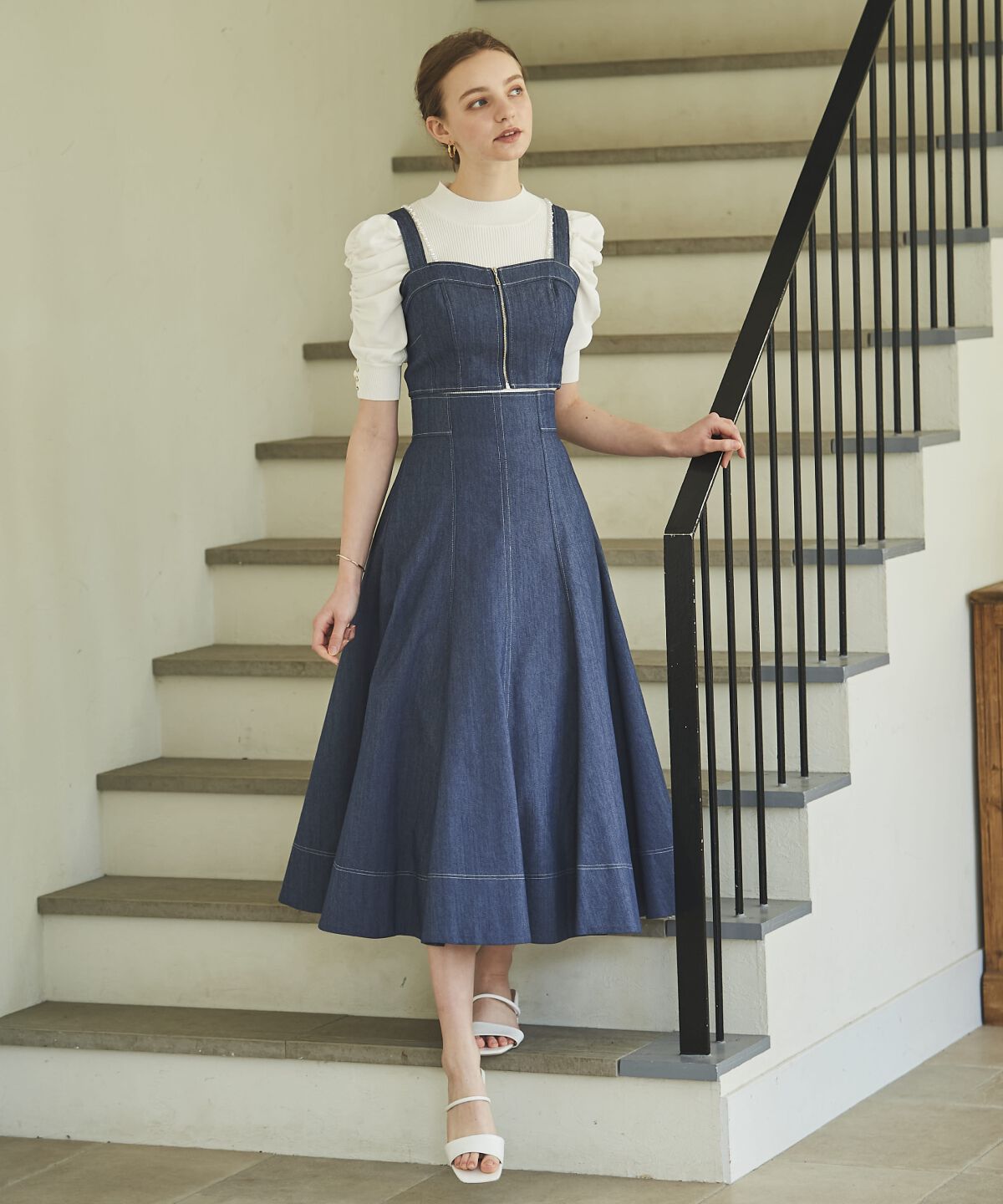 アンドクチュール「2wayデニムセットアップ」|ワンピース|