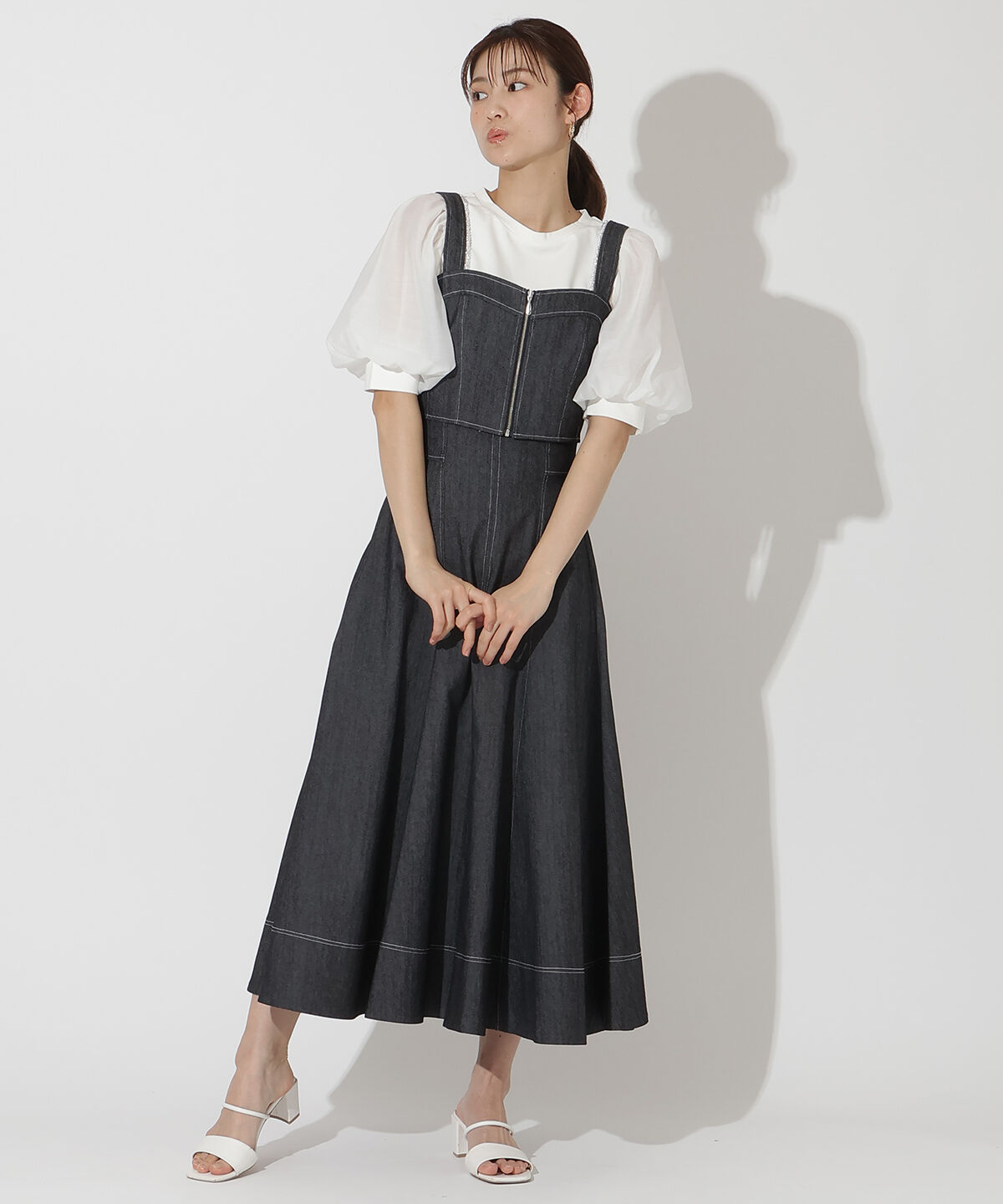 アンドクチュール「2wayデニムセットアップ」|ワンピース|