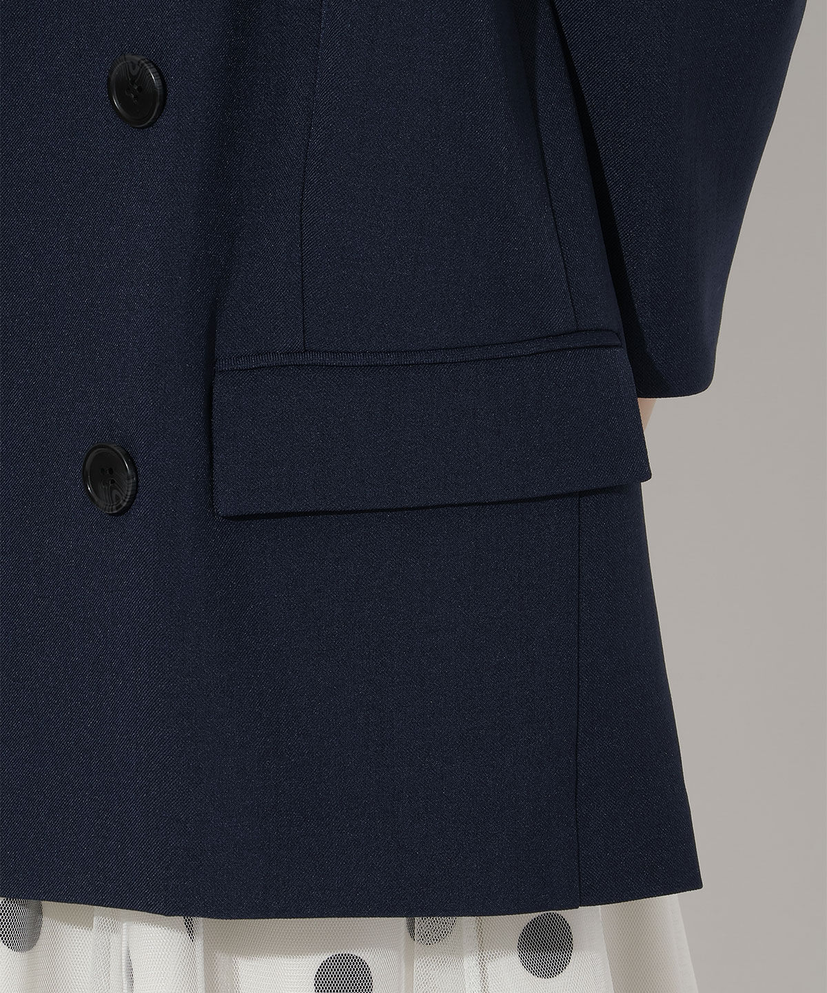 アンドクチュール「麻調7分袖テーラードジャケット」|テーラードジャケット|