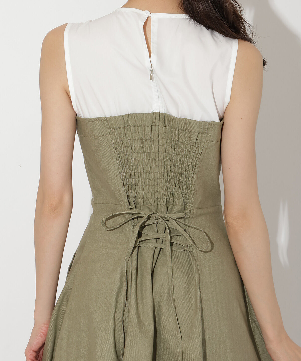 アンドクチュール「デニム切替トレンチワンピース」|ワンピース|