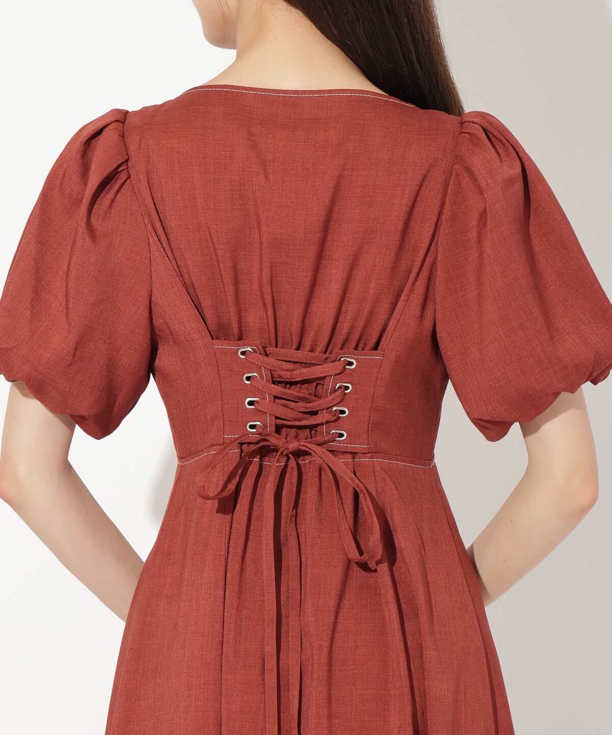 アンドクチュール「ボリュームスリーブワンピース」|ワンピース|