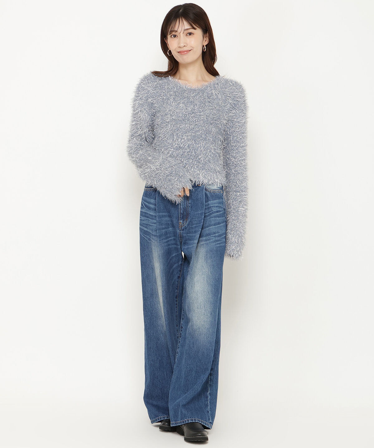 アンドクチュール「ふわニットプルオーバー」|ニット・セーター|