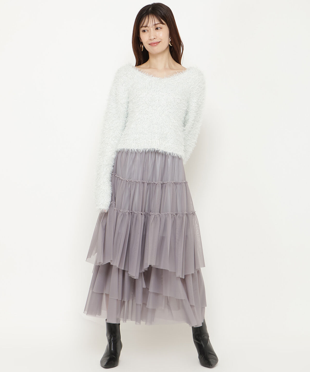 アンドクチュール「ふわニットプルオーバー」|ニット・セーター|