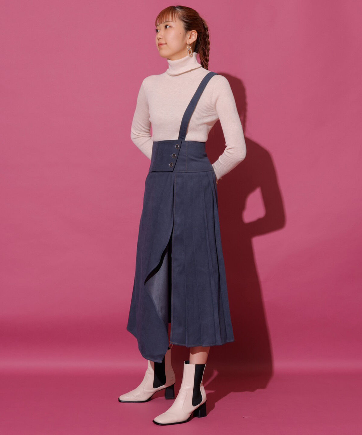 REDYAZEL「袖フレアタートルニット」|ニット・セーター|