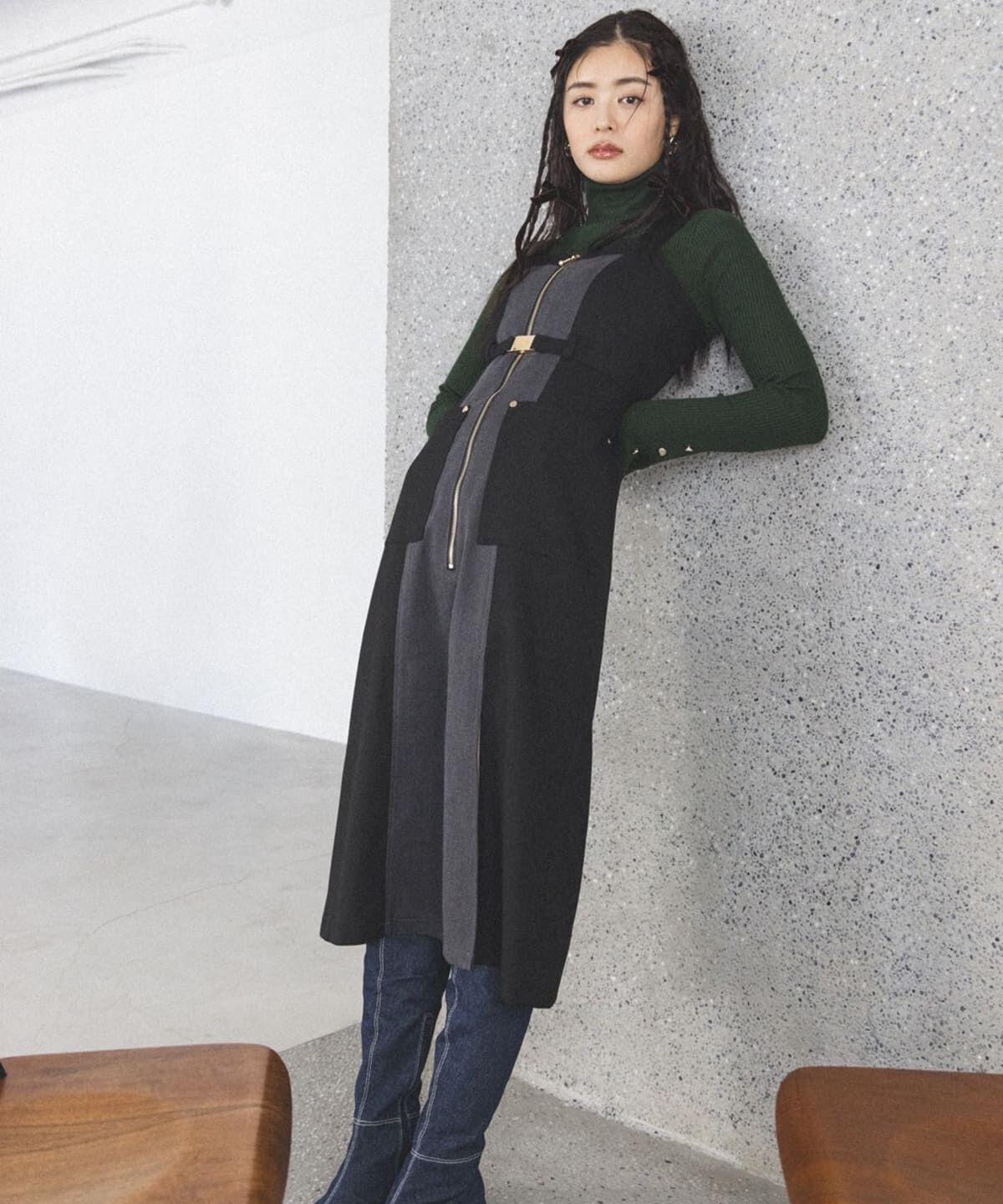 REDYAZEL「袖フレアタートルニット」|ニット・セーター|