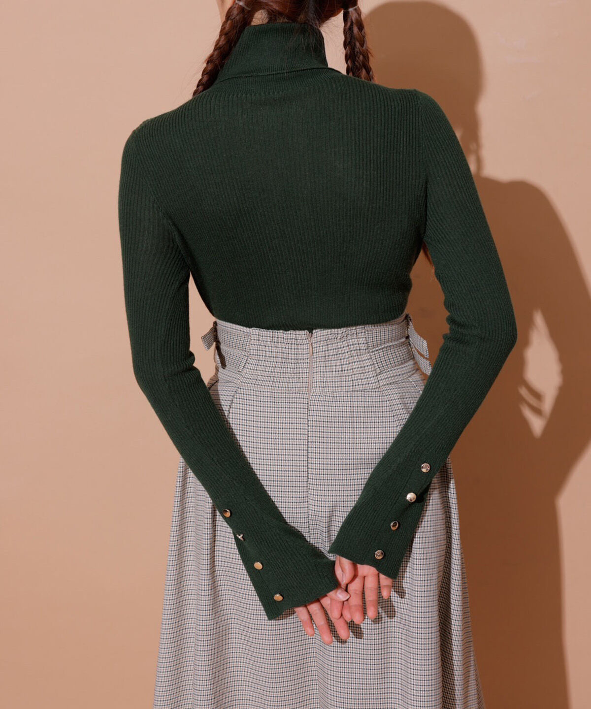 REDYAZEL「袖フレアタートルニット」|ニット・セーター|