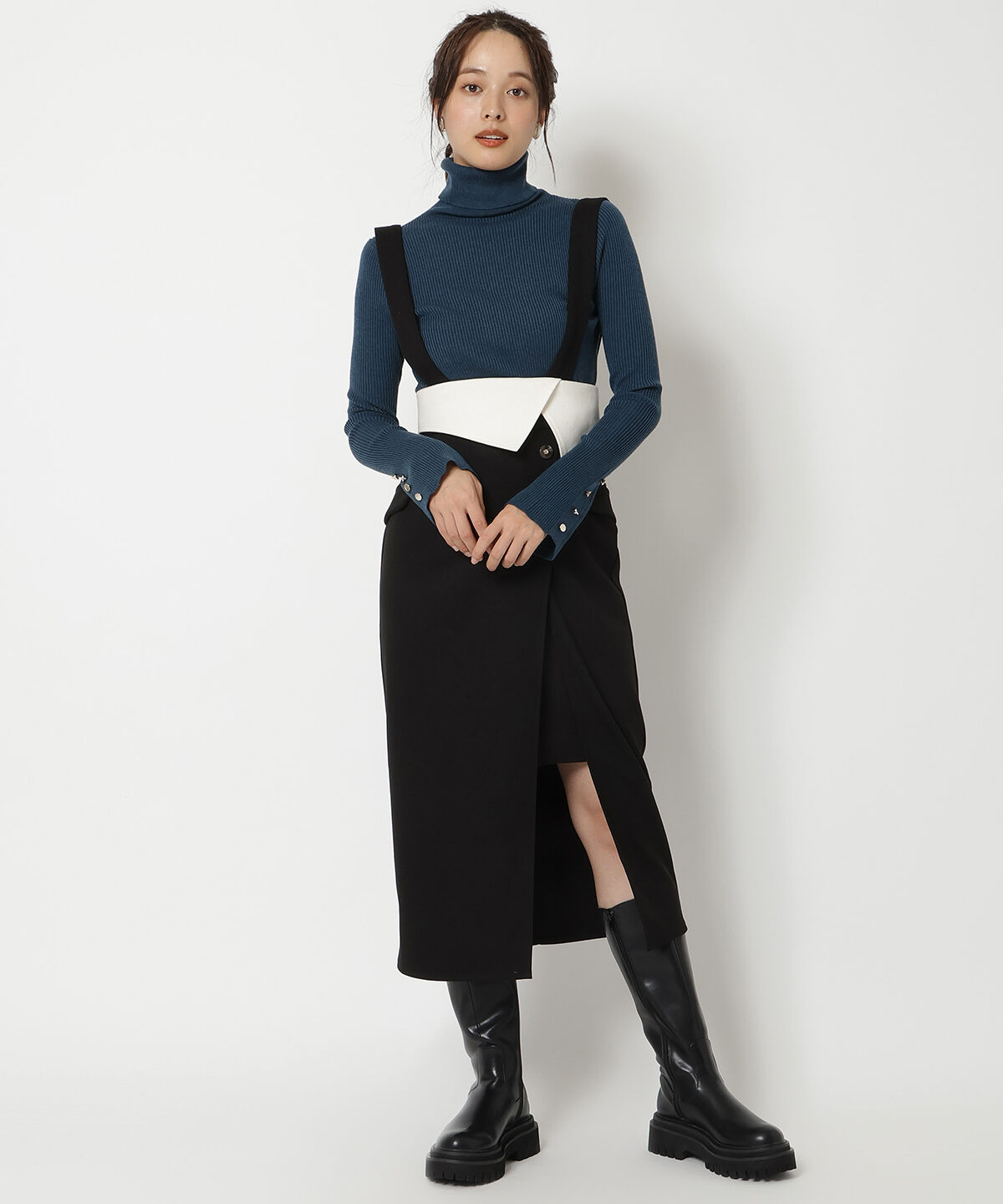 REDYAZEL「袖フレアタートルニット」|ニット・セーター|