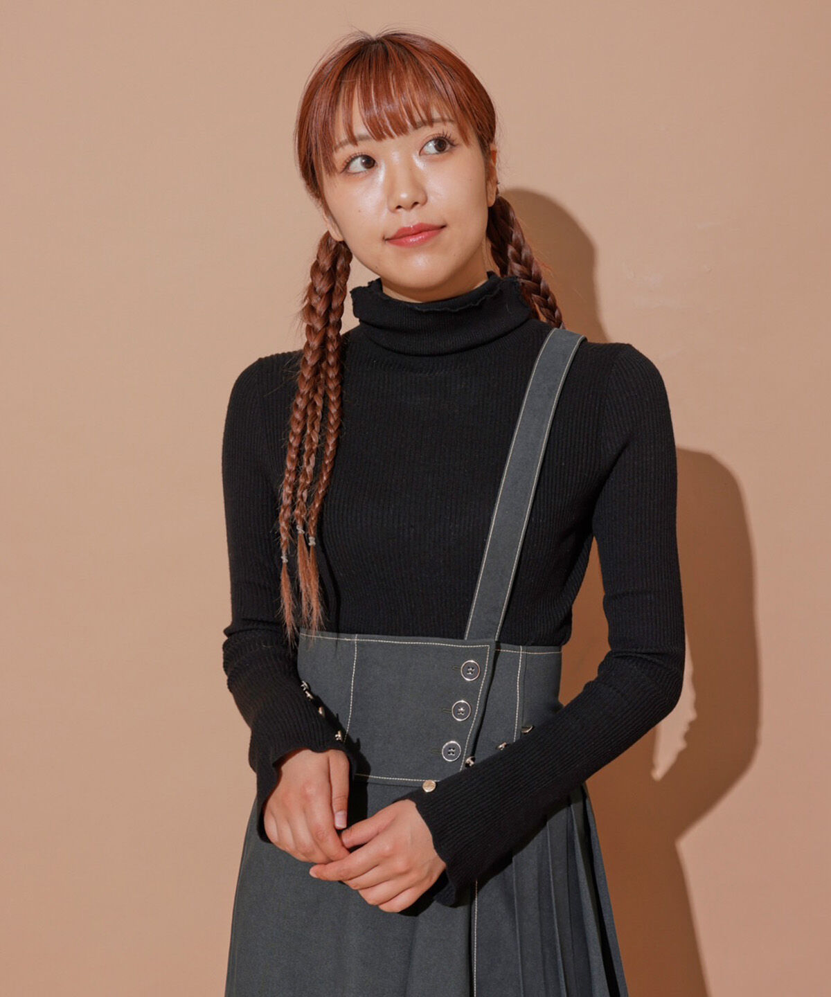 REDYAZEL「袖フレアタートルニット」|ニット・セーター|