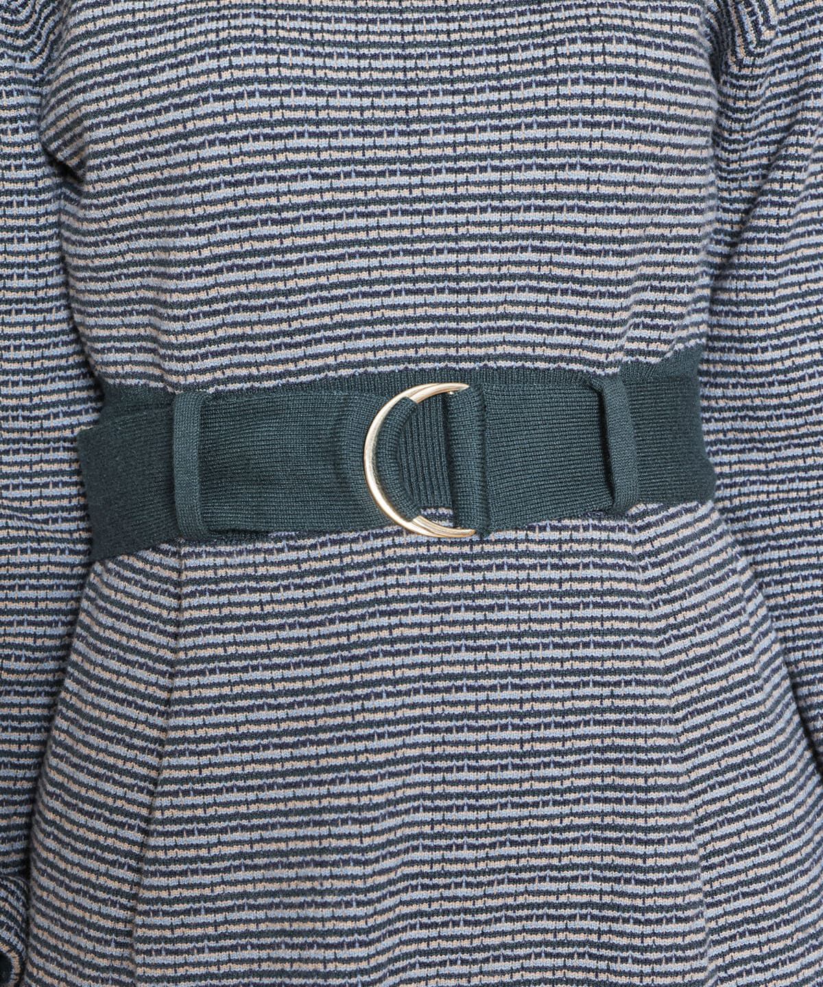 REDYAZEL「襟付きジャガードニットミニワンピース」|ワンピース|