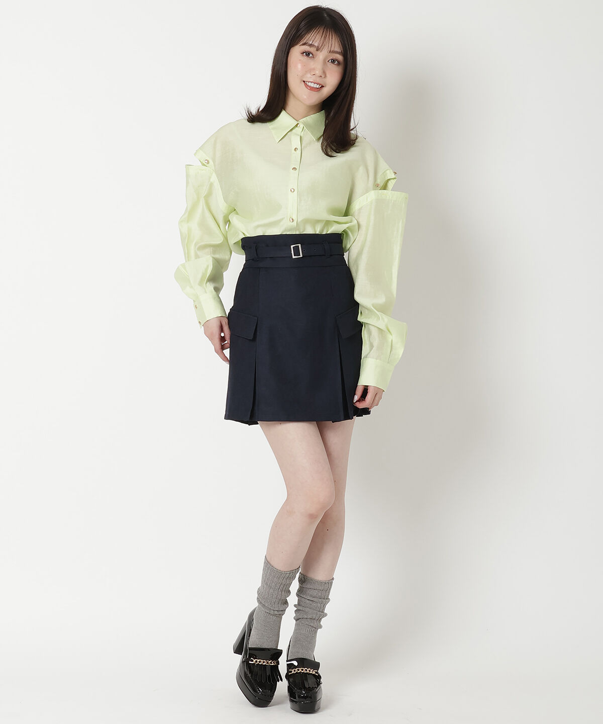 REDYAZEL「カーゴミニスカート」|台形|