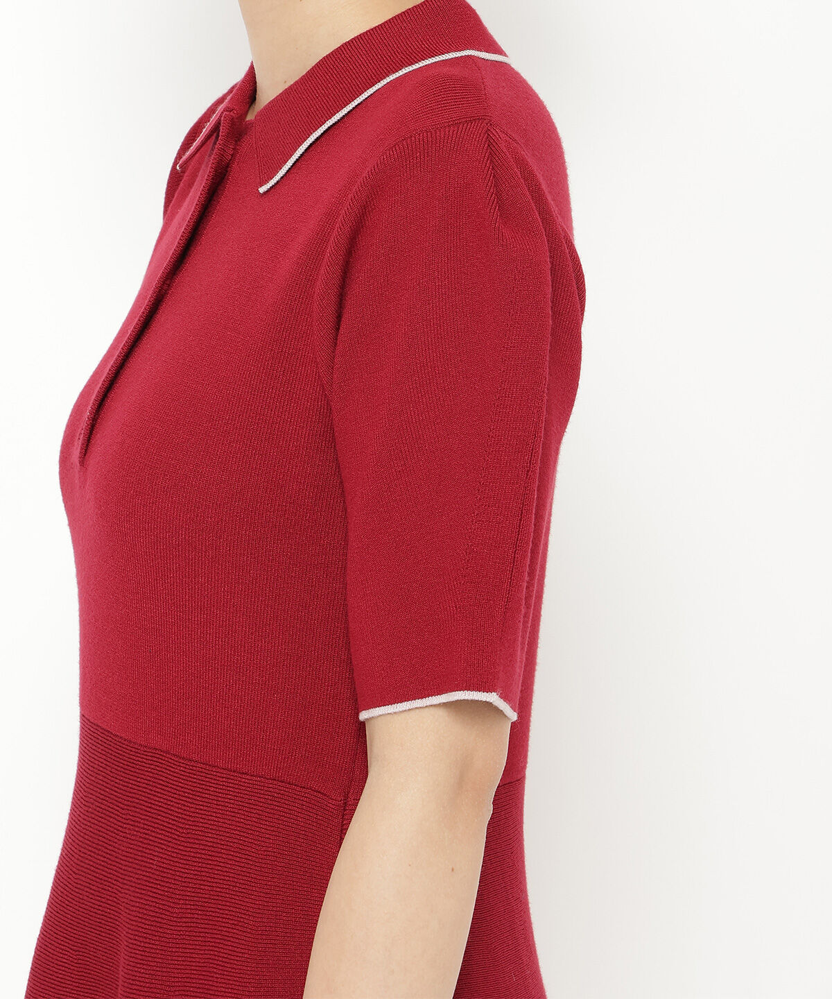 REDYAZEL「ニットポロミニワンピース」|ワンピース|