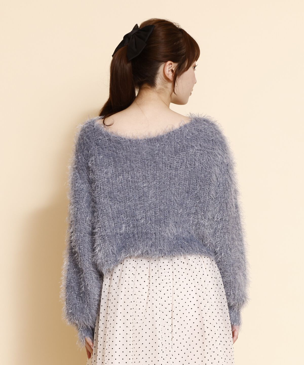 REDYAZEL「クロップドシャギーニットトップス」|ニット・セーター|